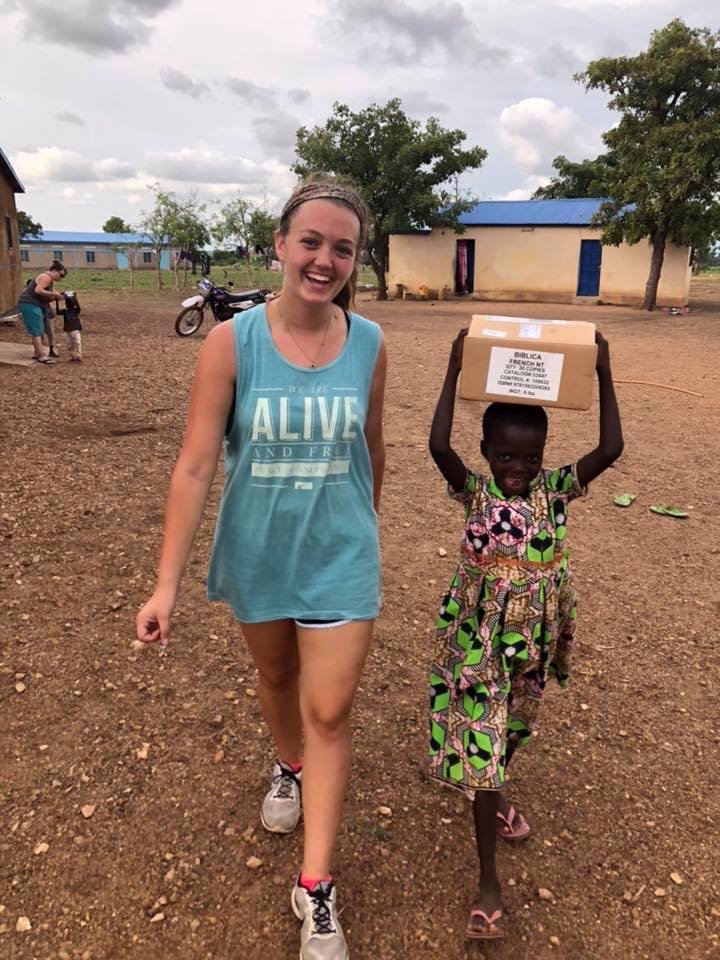 Two girls walking together