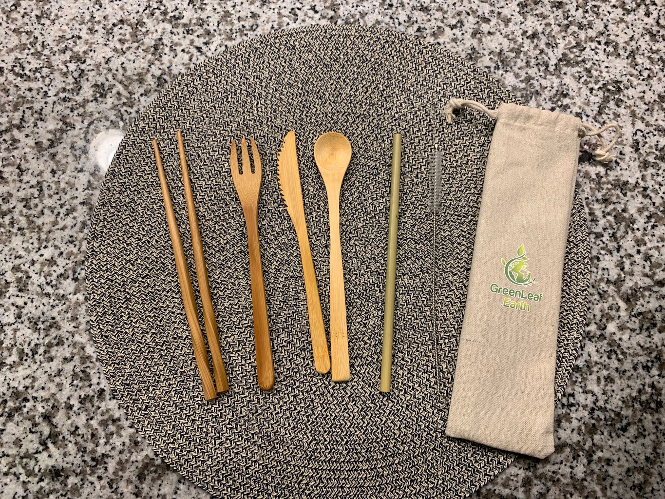 bamboo utensils & pouch