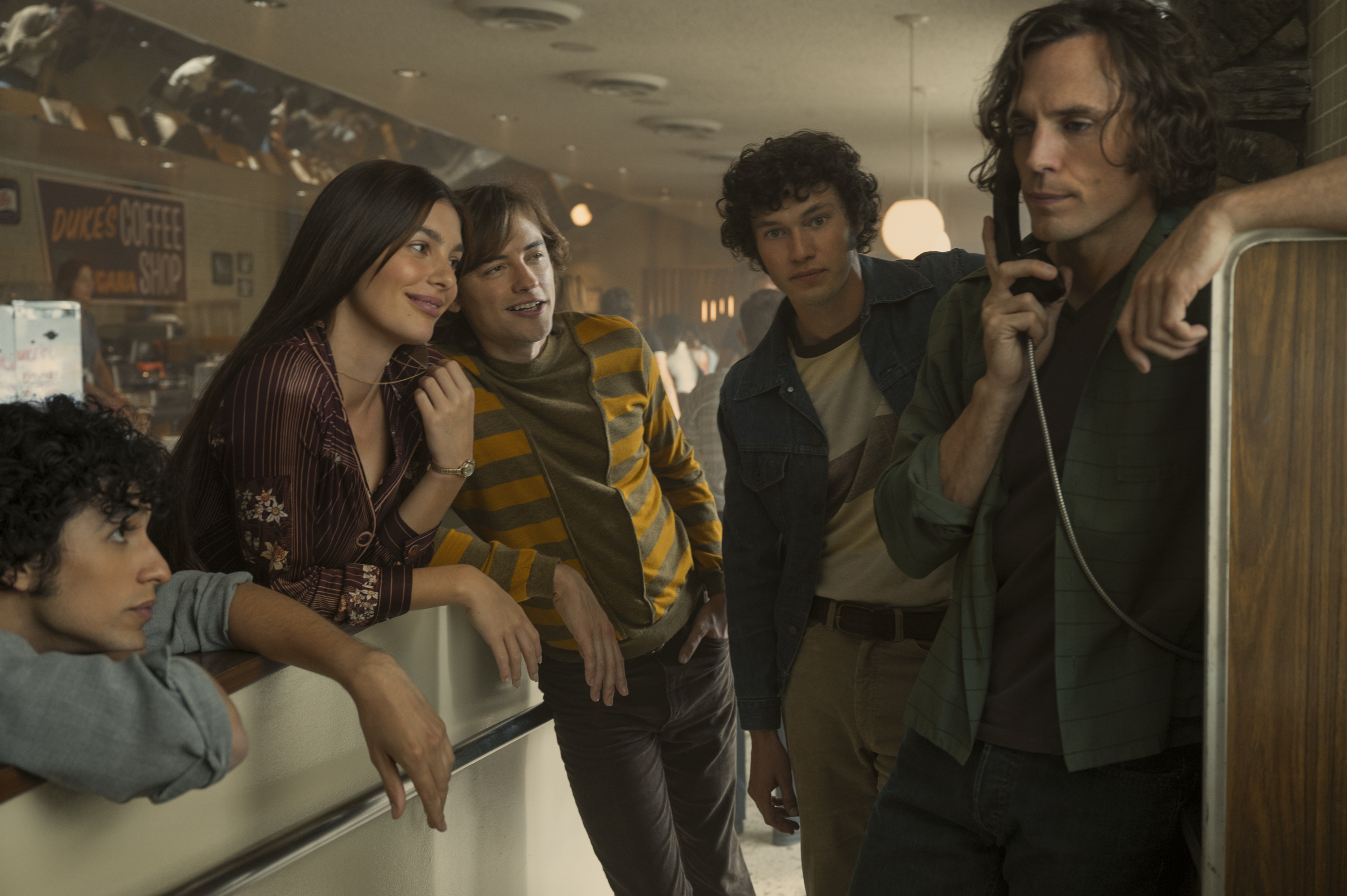 daisy jones and the six ensemble in episode 2