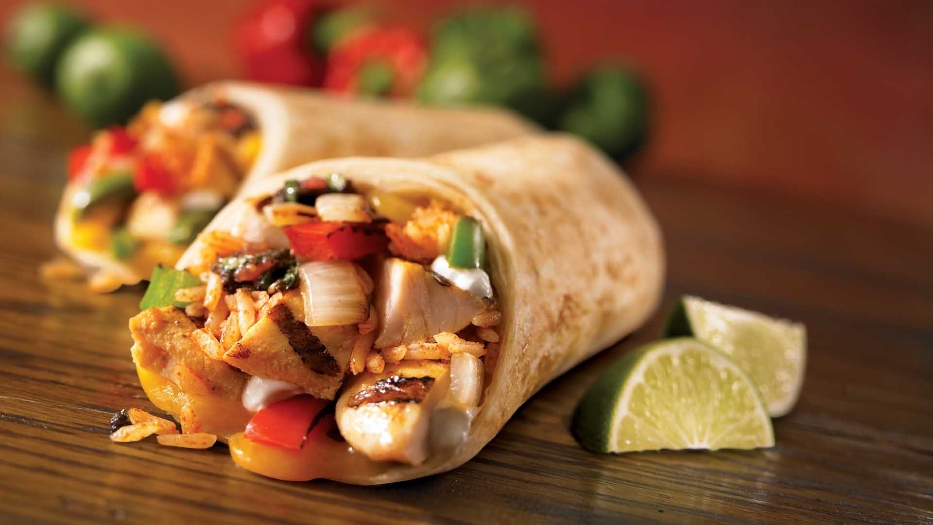 close up burrito
