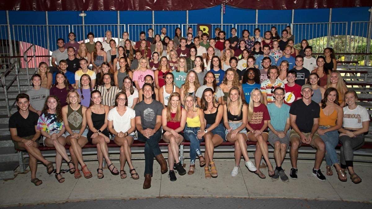 Group picture of FSU Flying High Circus