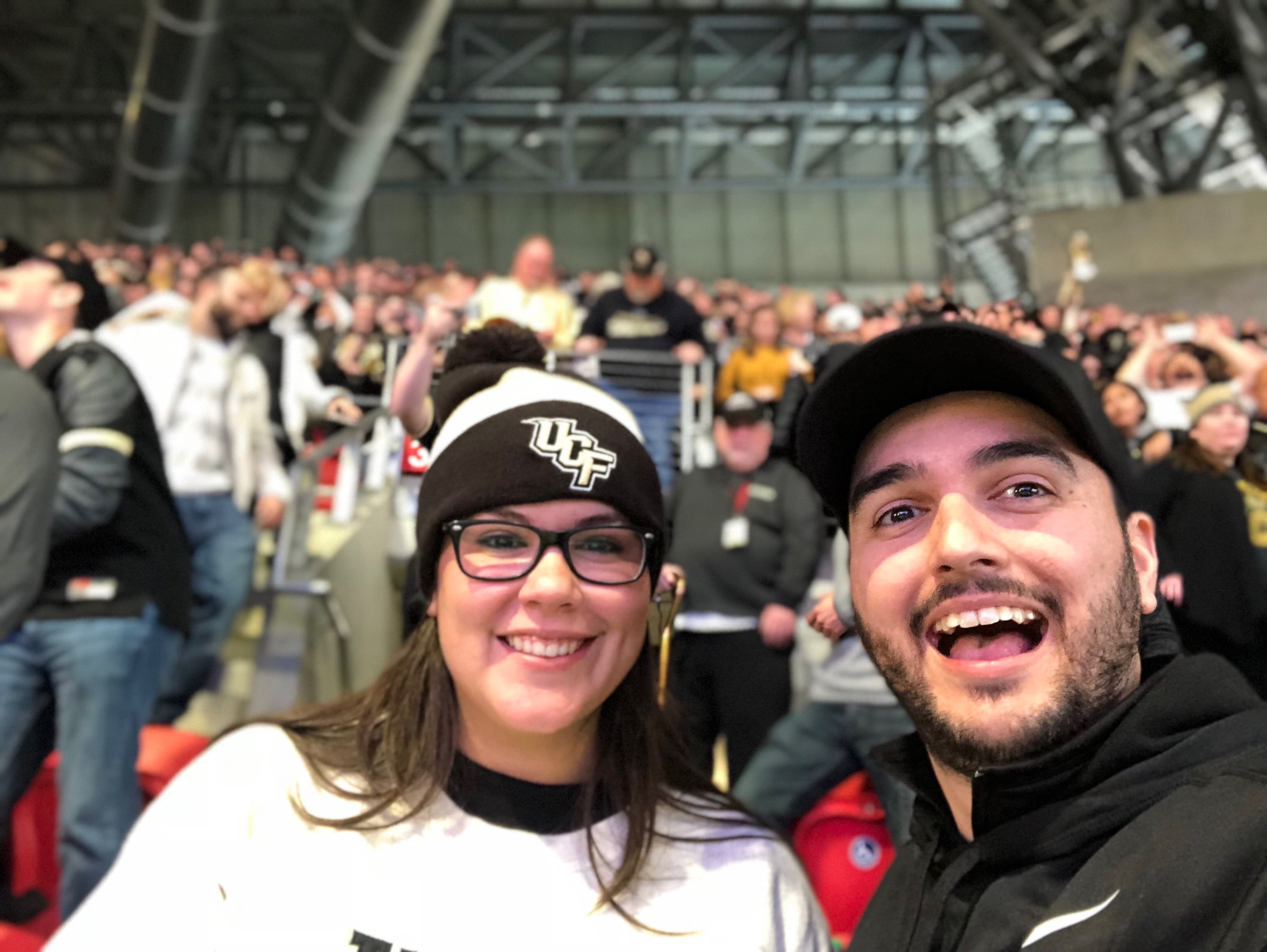 Amberli Kelly with Husband at UCF (profile article, full permission, not for public use)