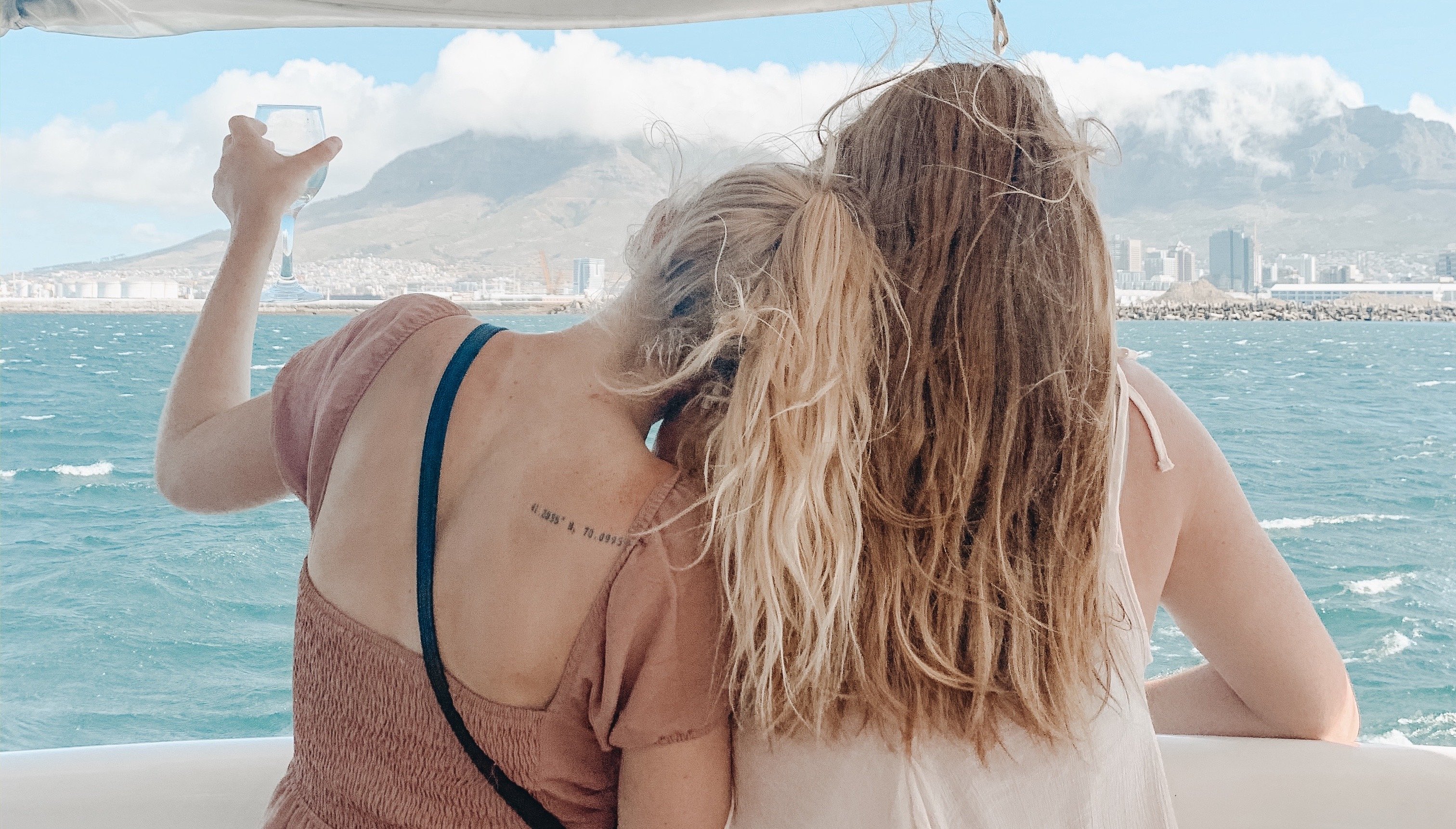 sunset on a boat in south africa