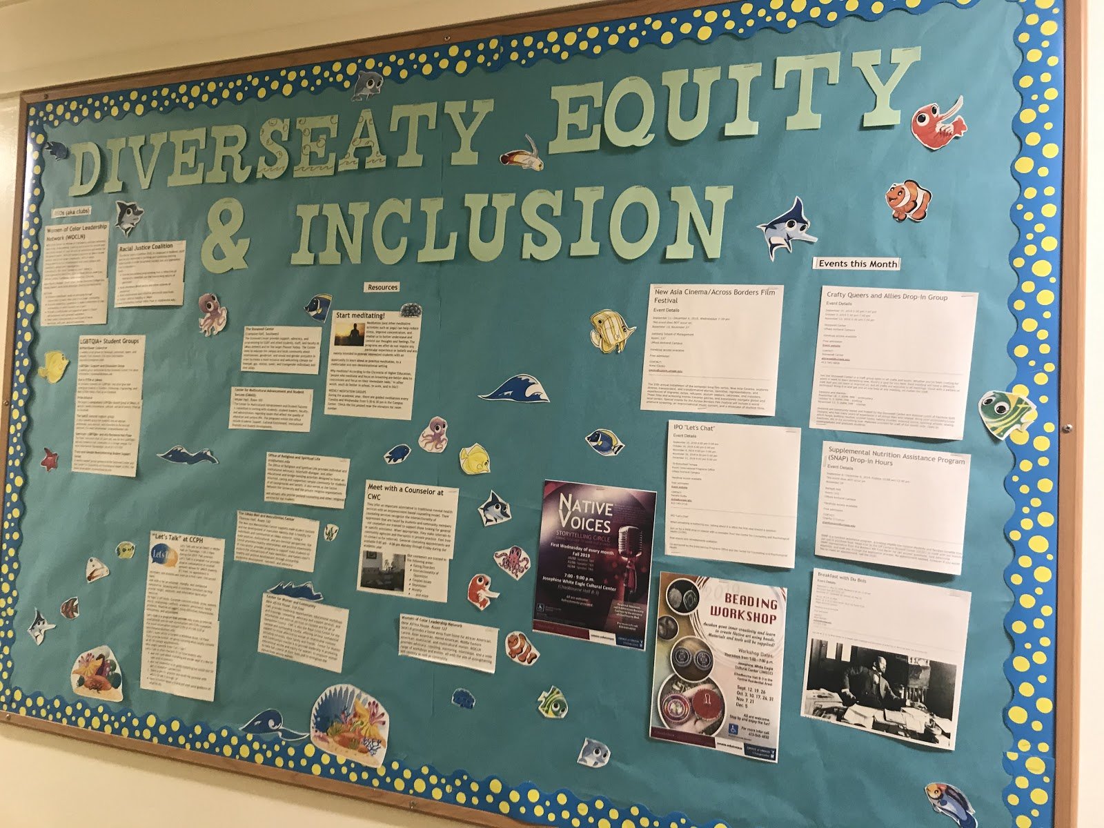 Board representing diversity, equity, and inclusion
