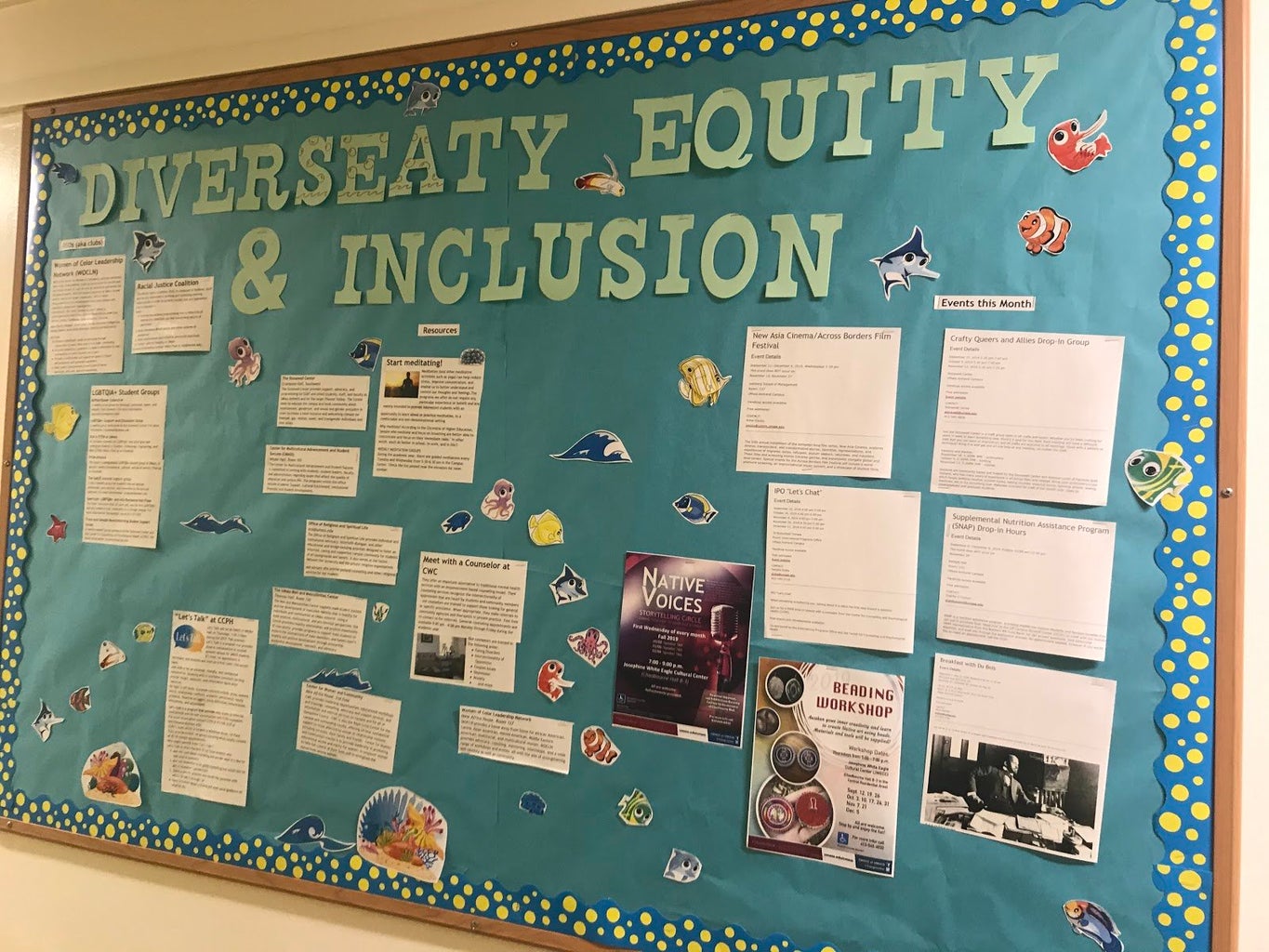 Board representing diversity, equity, and inclusion