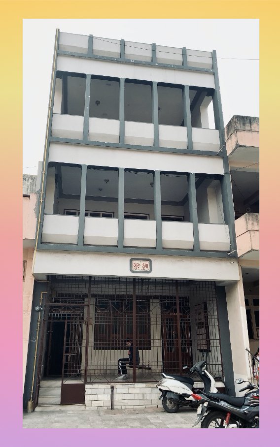 A large white building