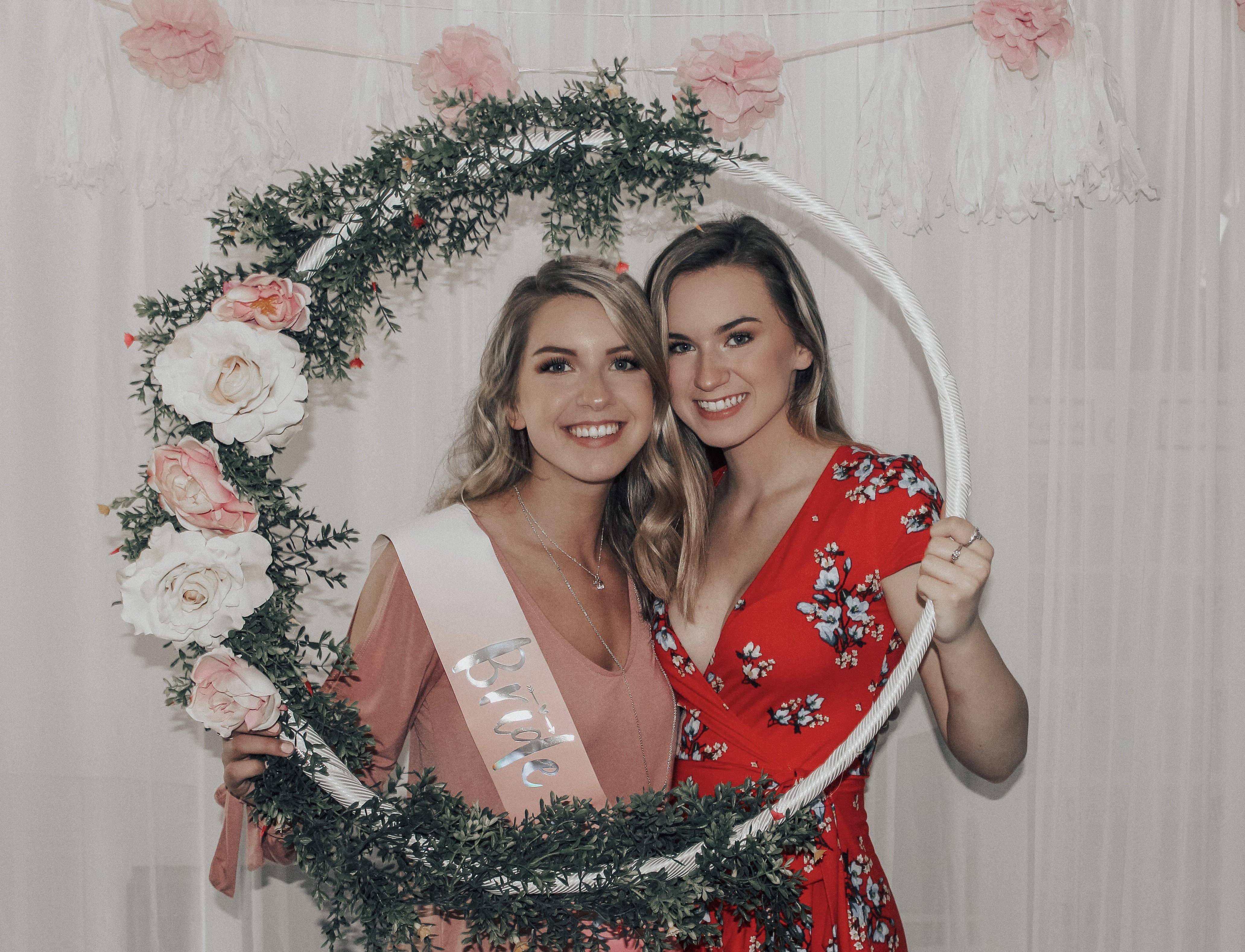 My sister and I at her bridal shower