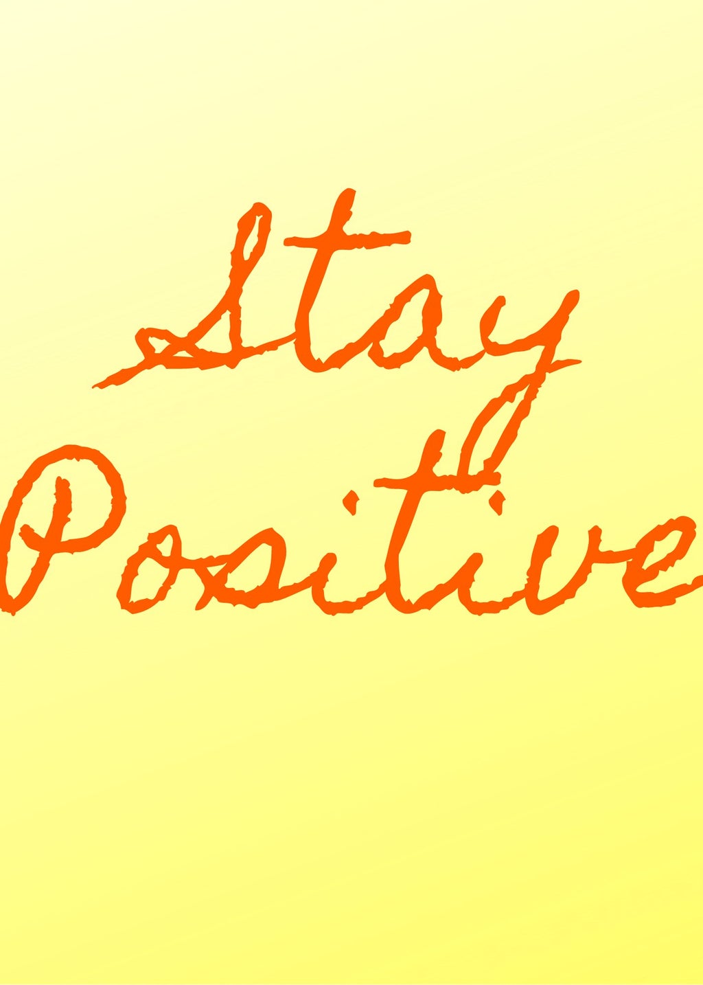 The words \"Stay Positive\", a logo for Sammie (our member\'s) art store