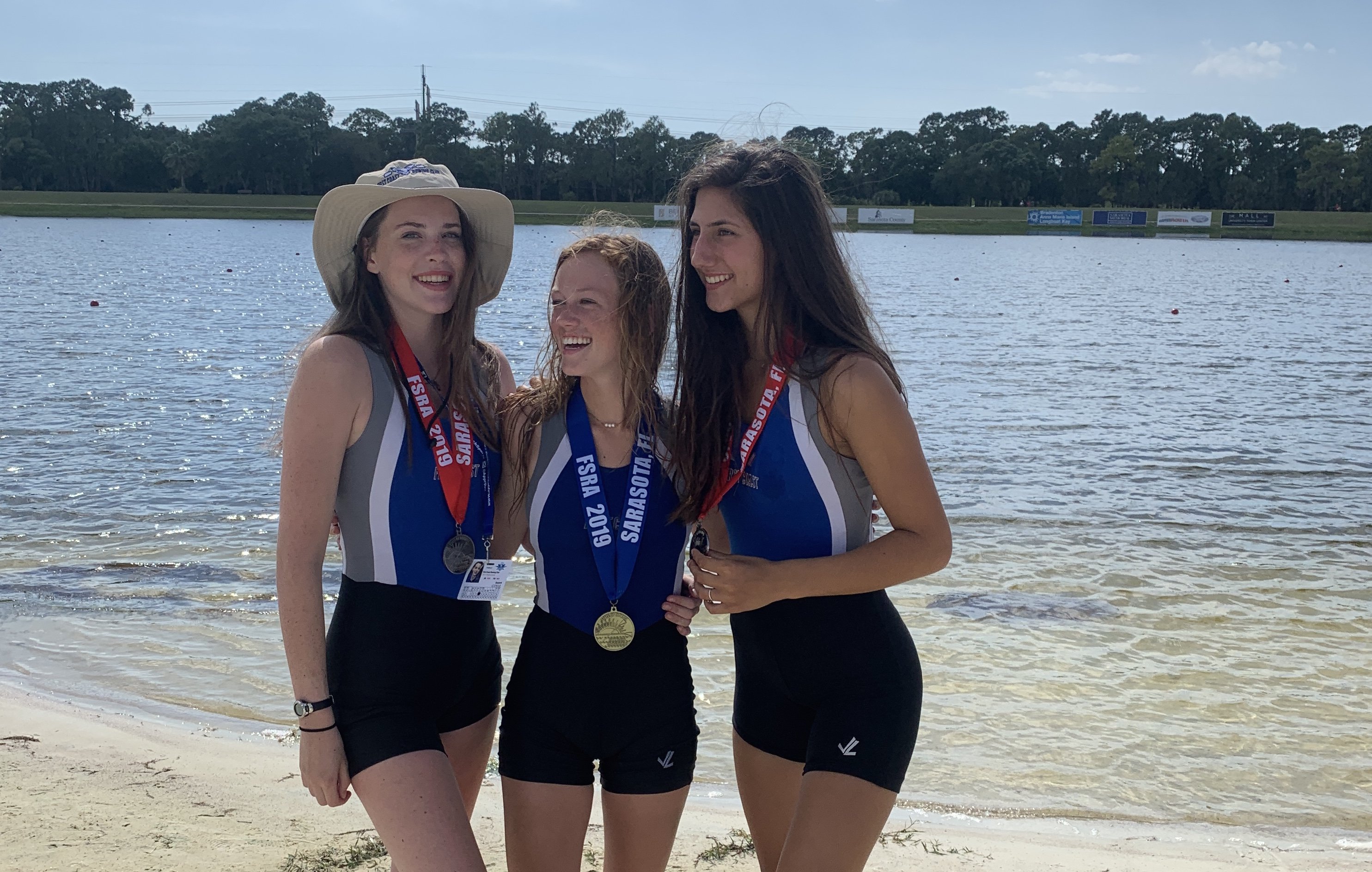 Elie, Izzy, and SG at states