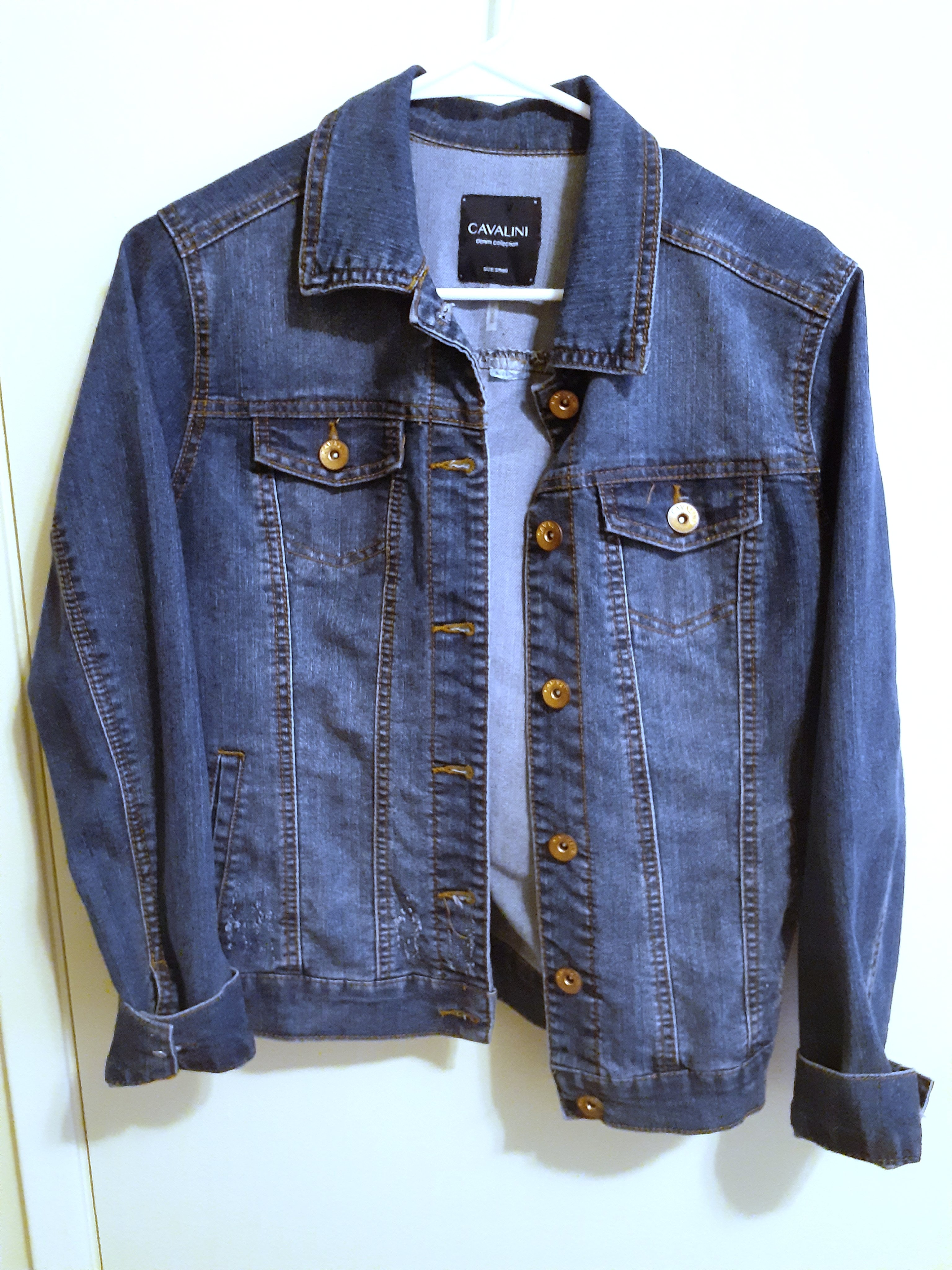 Medium wash jean jacket