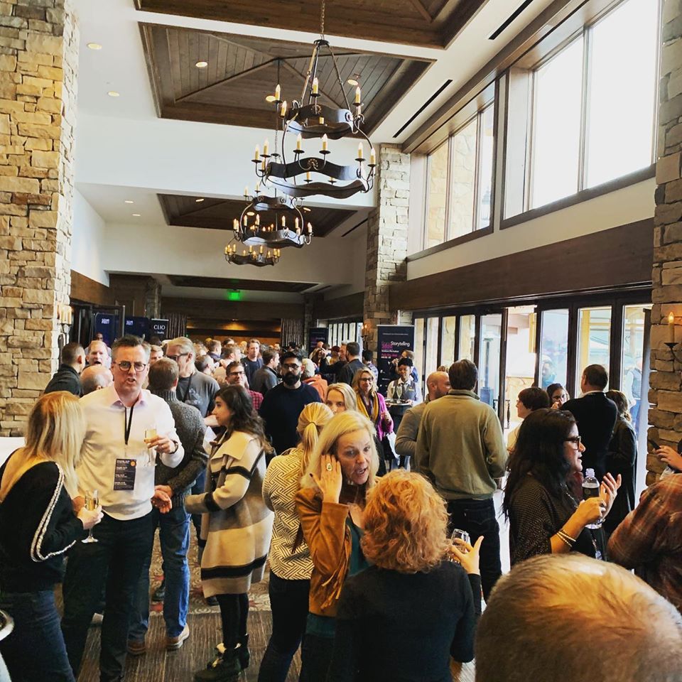 crowd of people at Brandt Storytelling conference