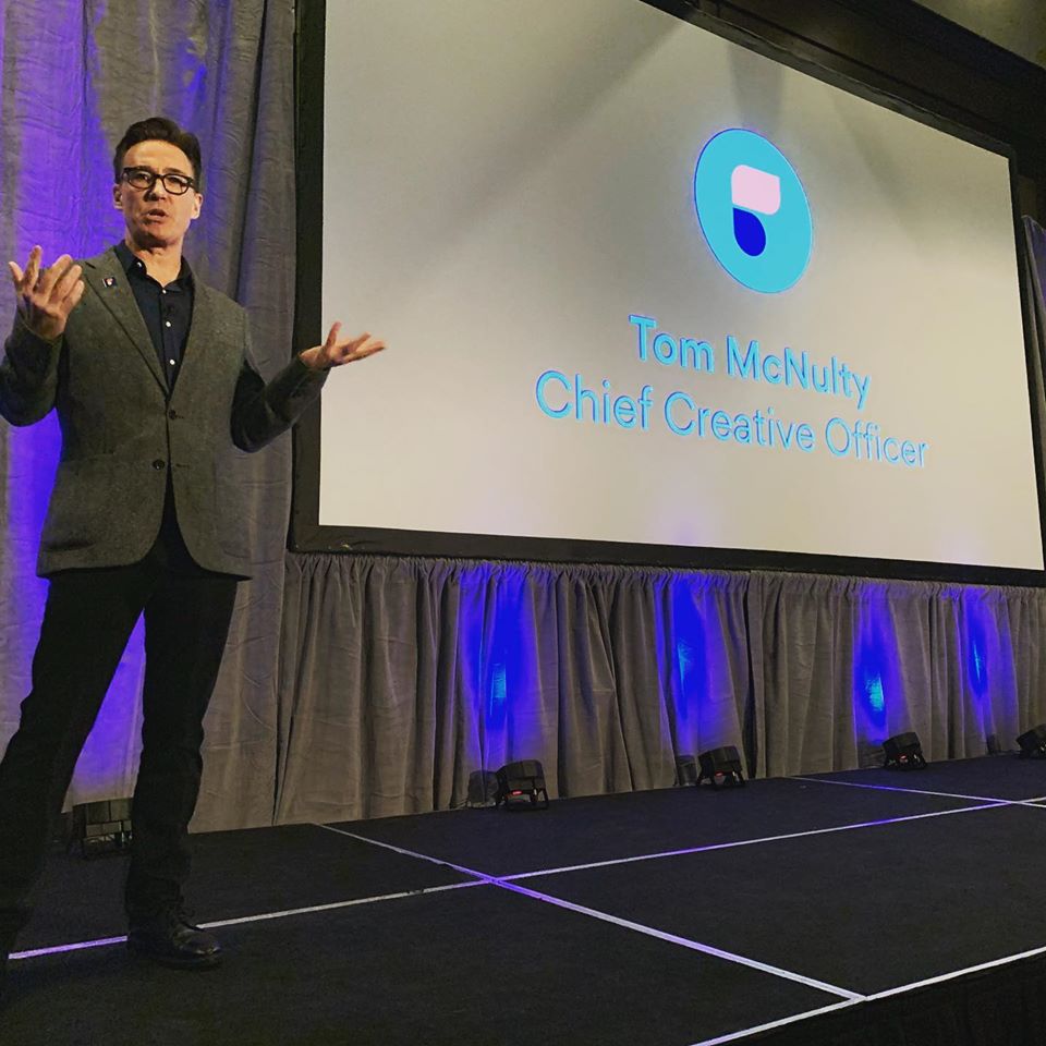 Tom McNulty, Chief Creative Officer for Ficto at the Brandstorytelling Conference