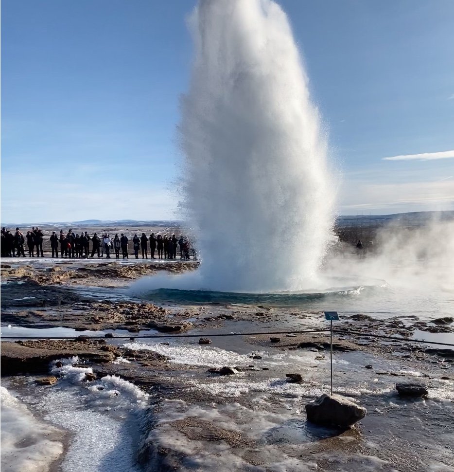 Strokkur geyser erupting