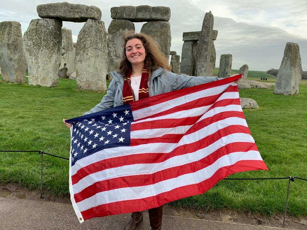 Zoë at Stonehenge.