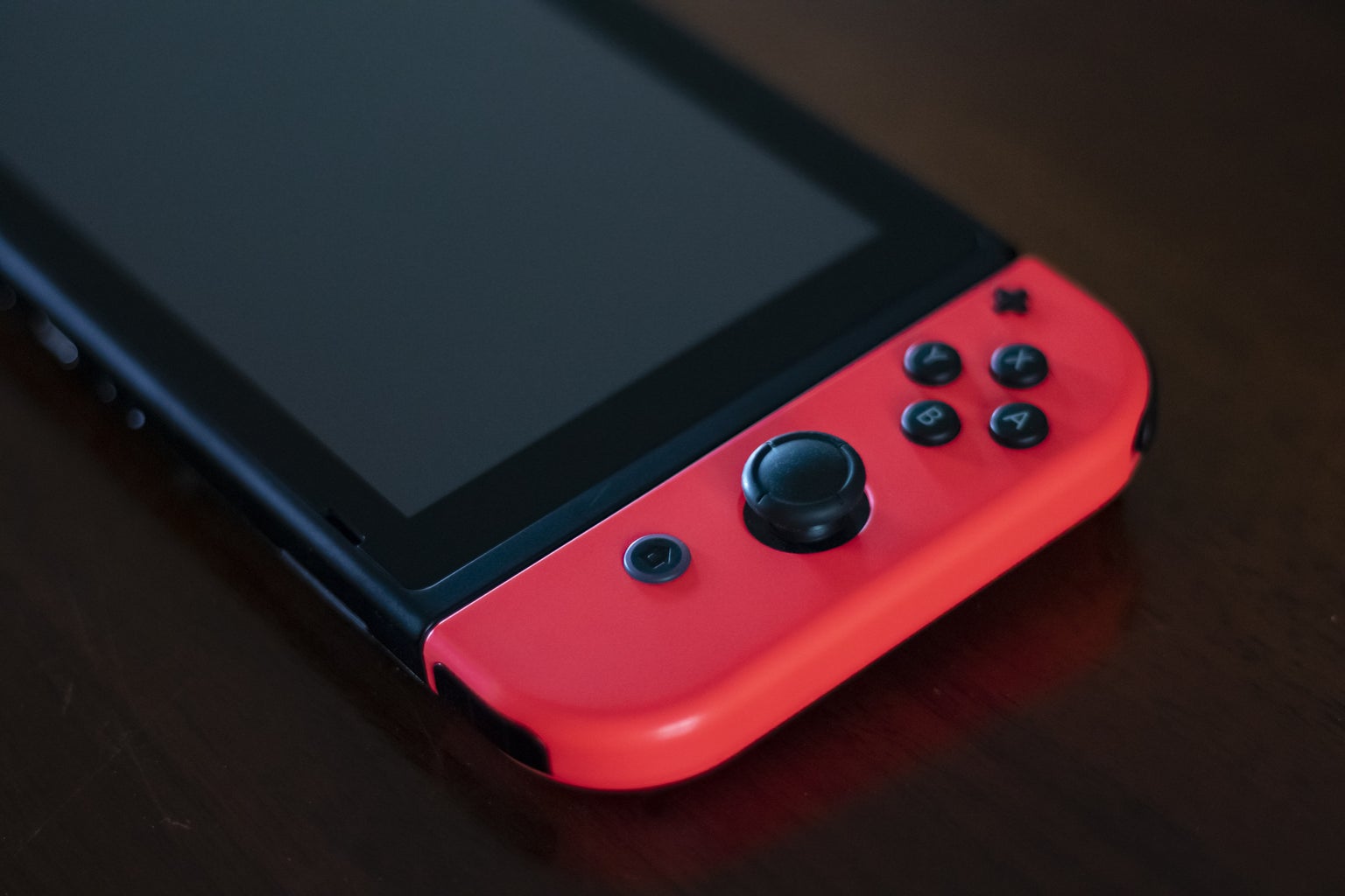 nindendo switch with a black background