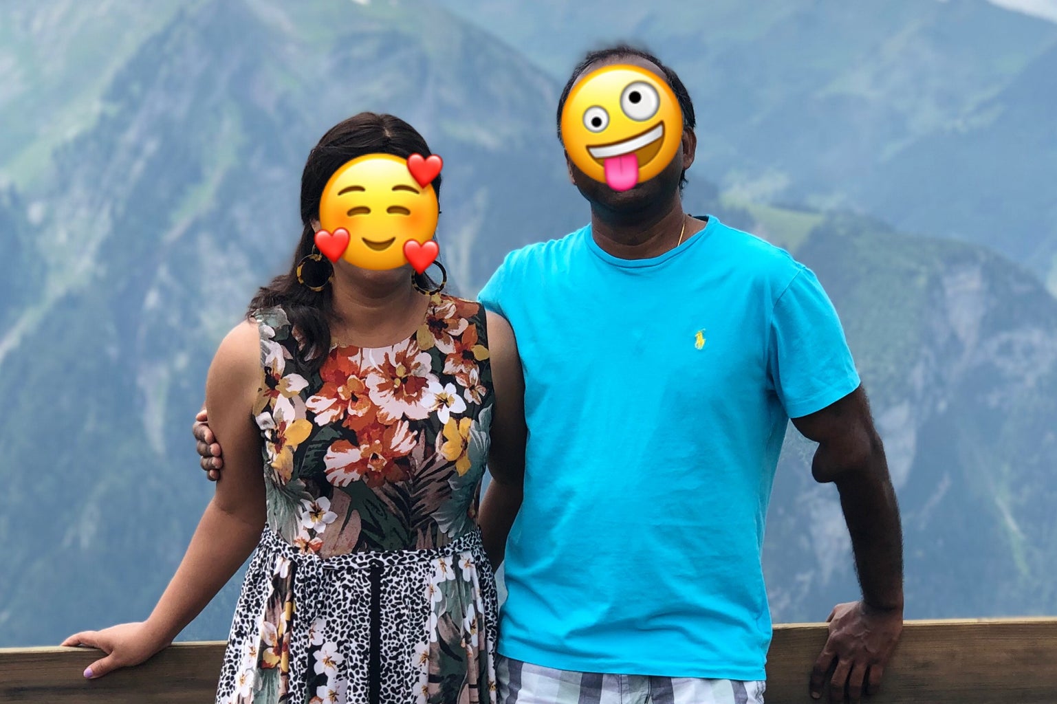 photo of my parents (faces blurred)
