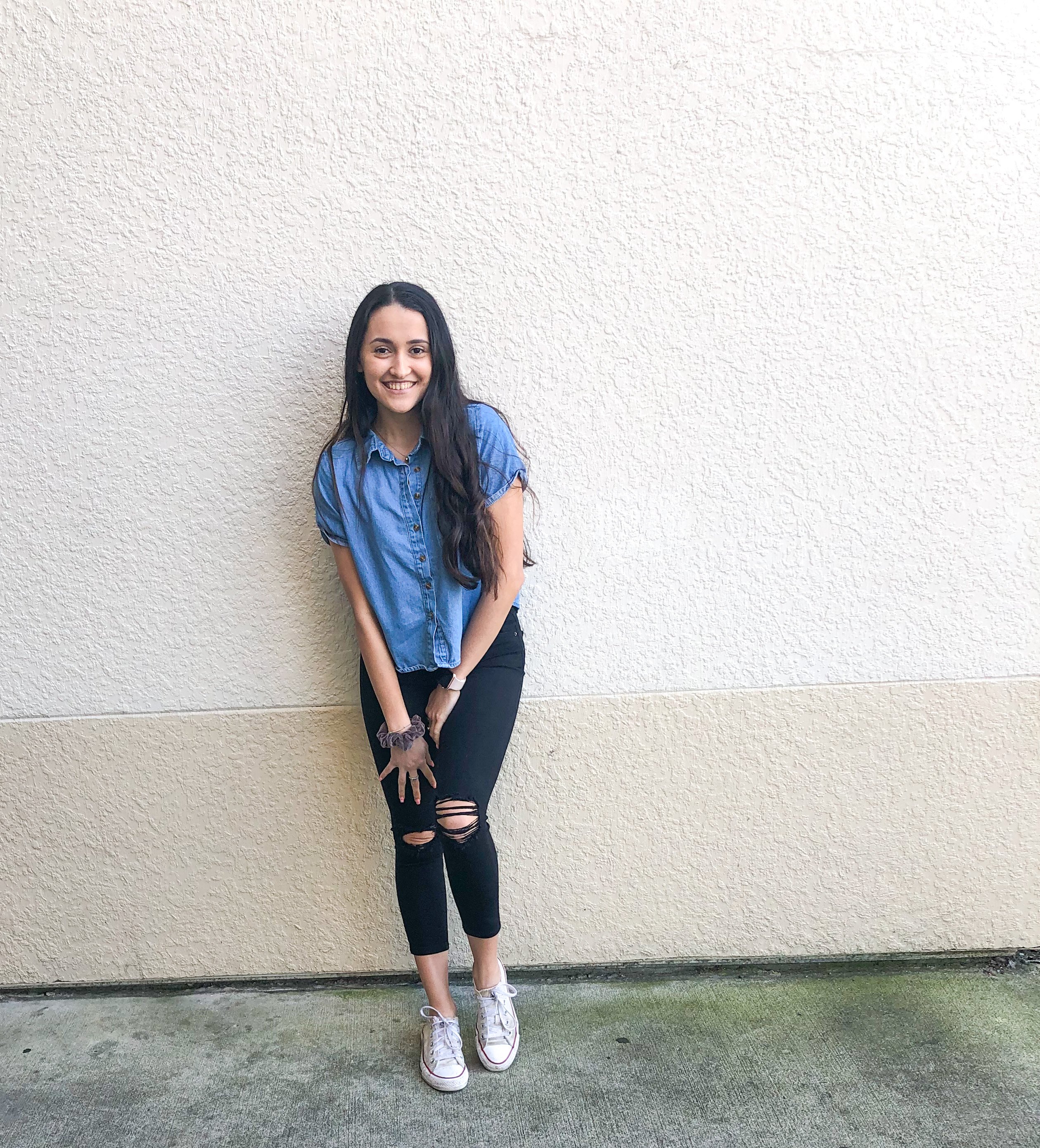 Me against a plain background