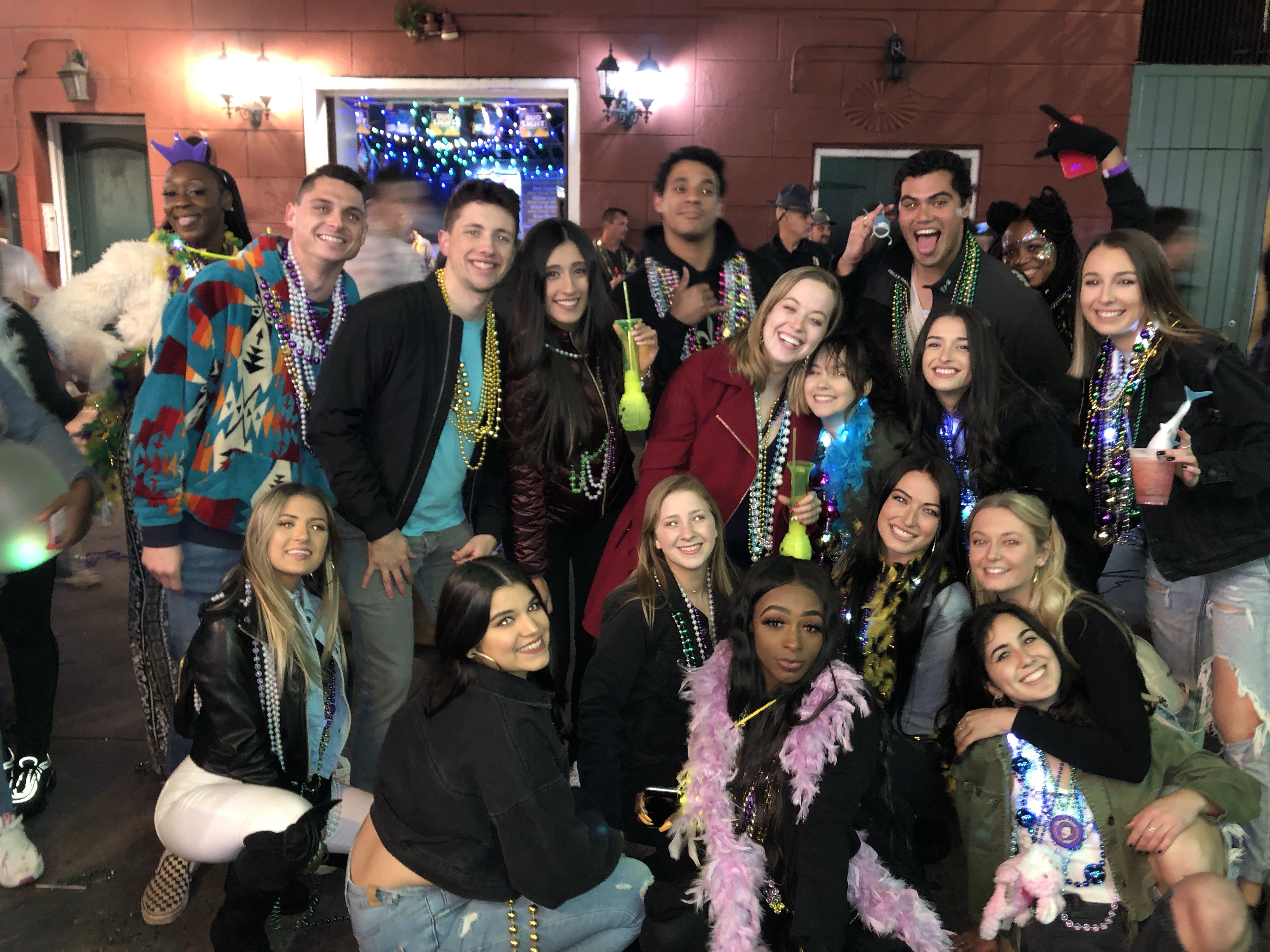 Group of friends on Bourbon street