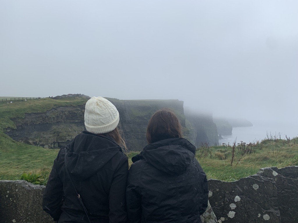 Study Abroad– the cliffs of moher, in Ireland