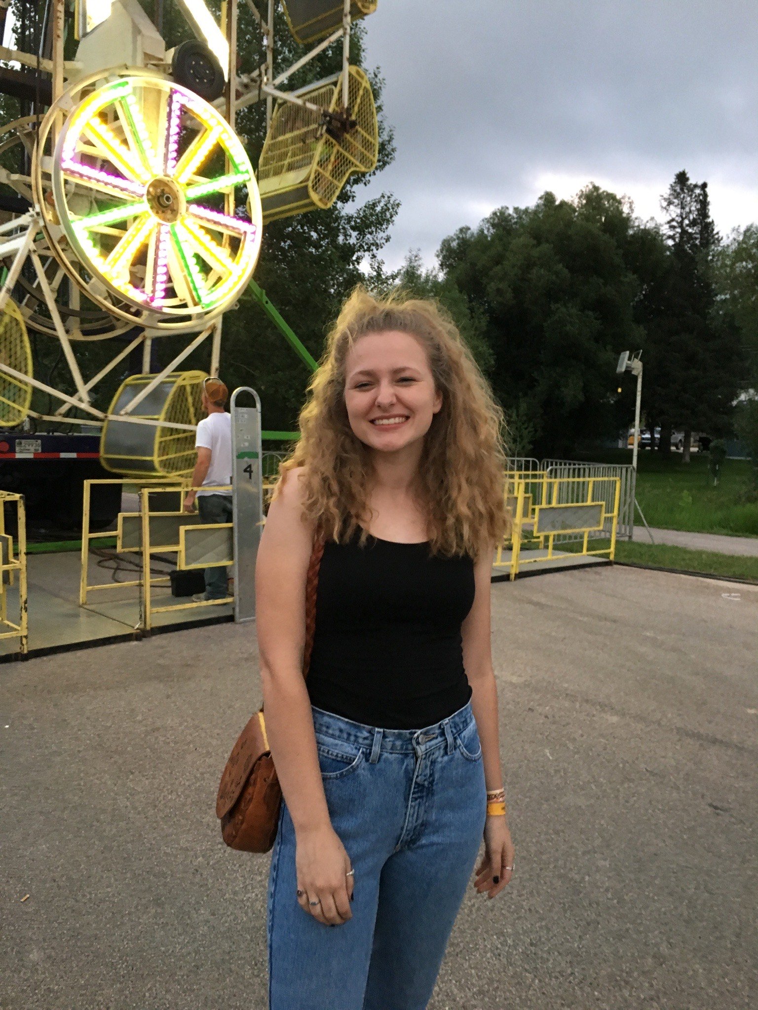 Woman smiling for picture