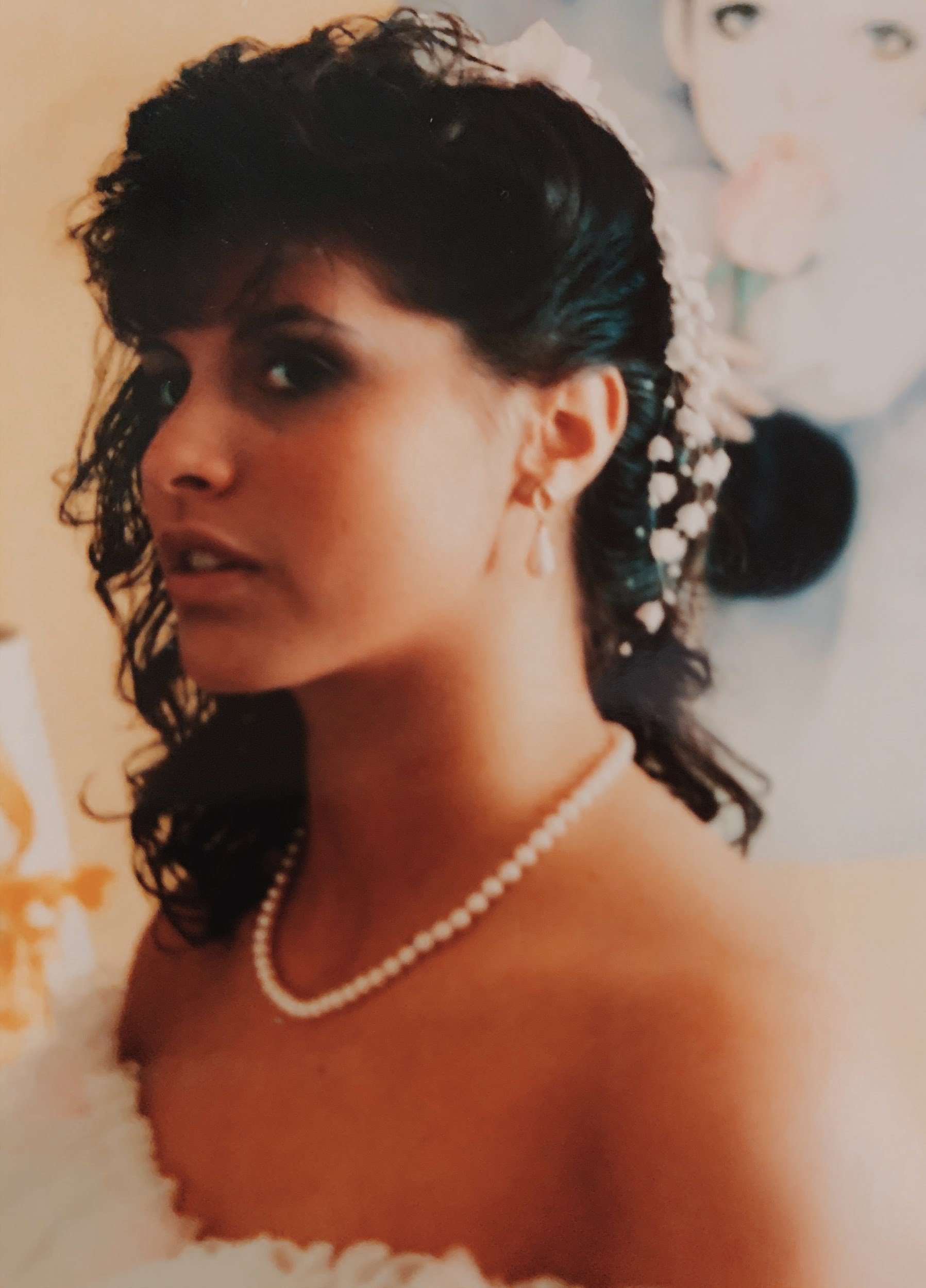 sophia upshaw mother mom wedding day dress