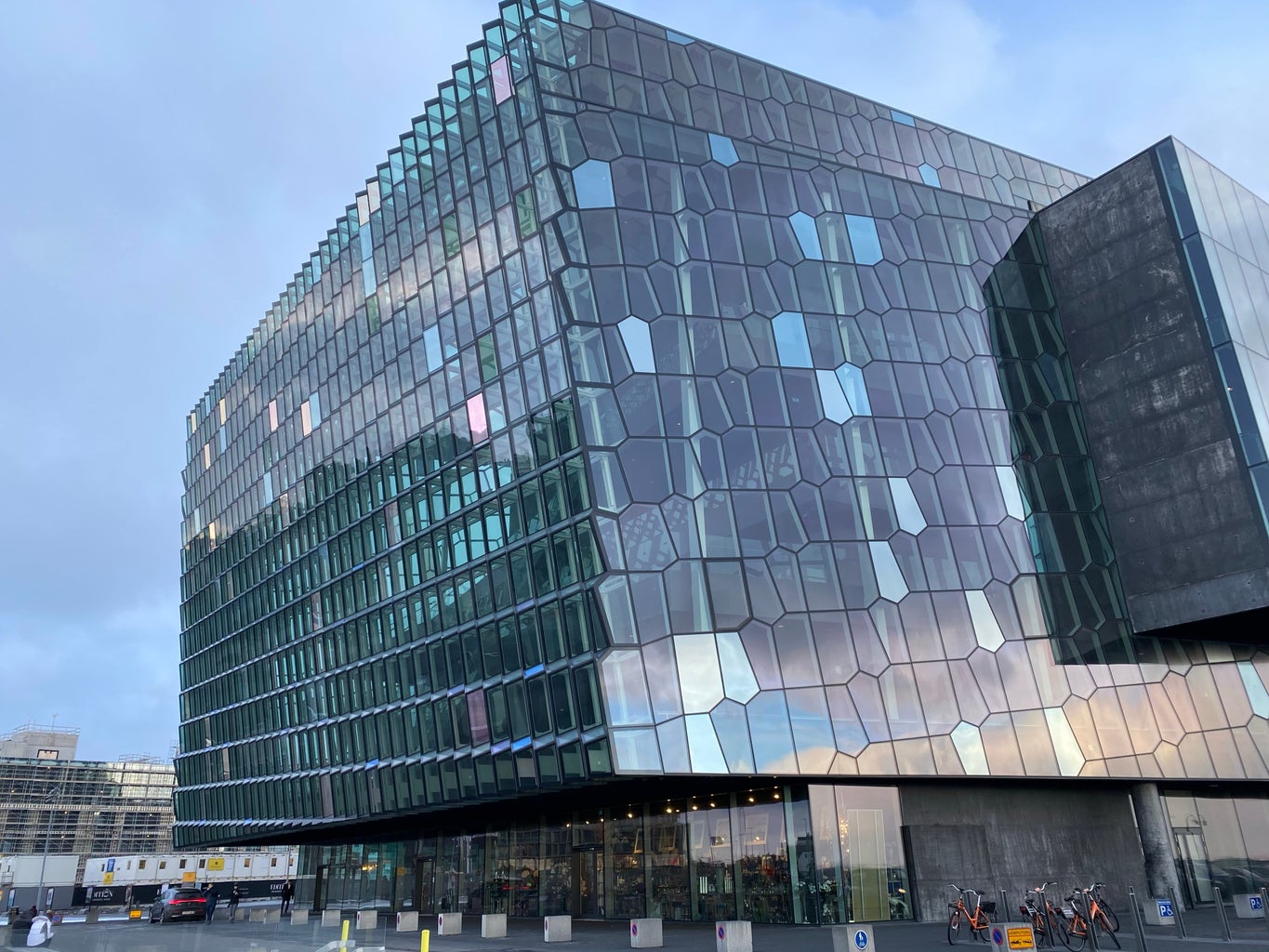 Outside the Harpa Concert Hall