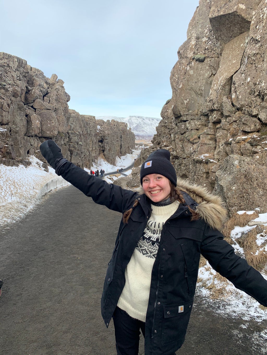 Myself between the Eurasion and North American tectonic plates