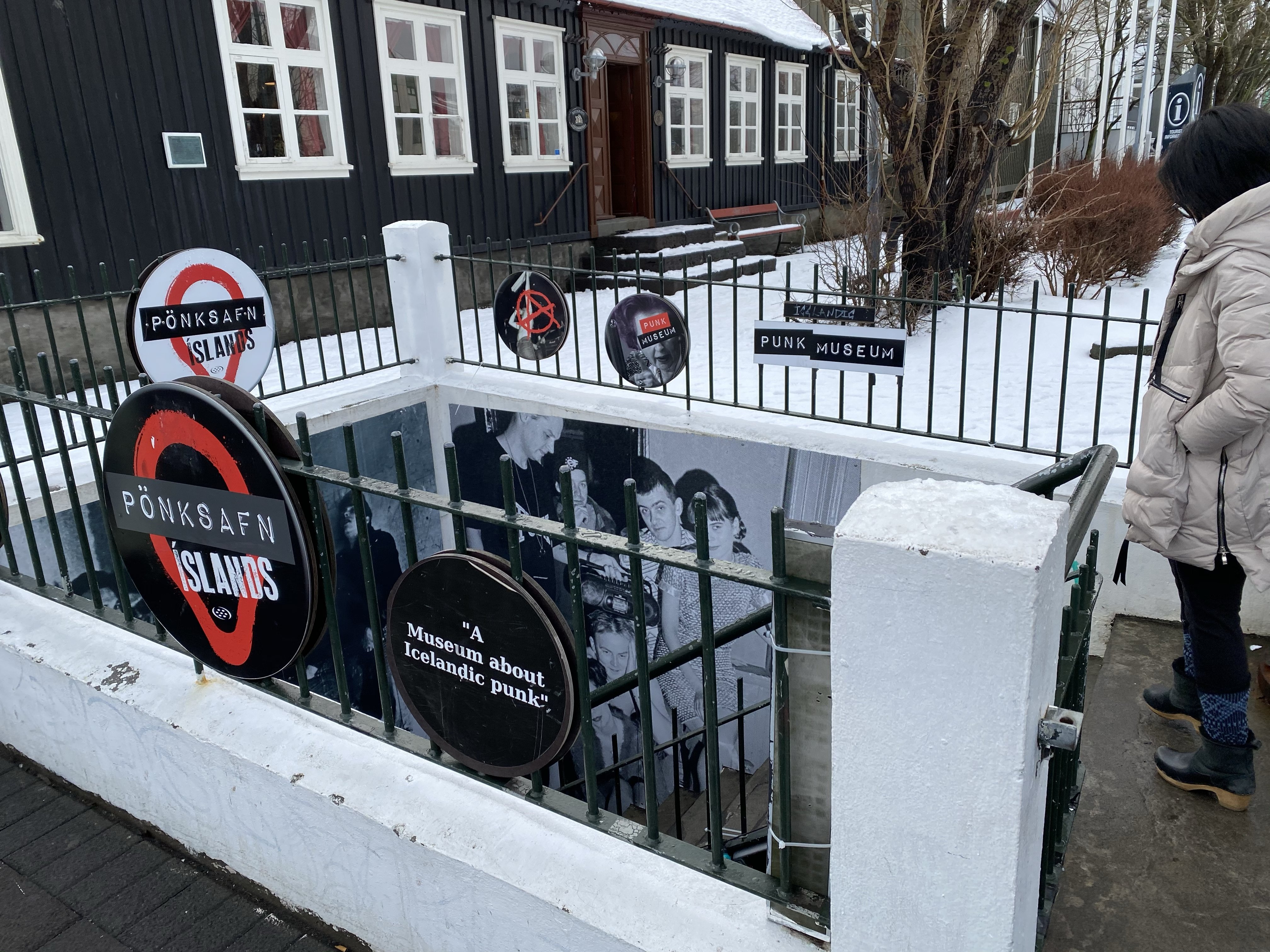 Underground entrance to Icelandic Punk Museum