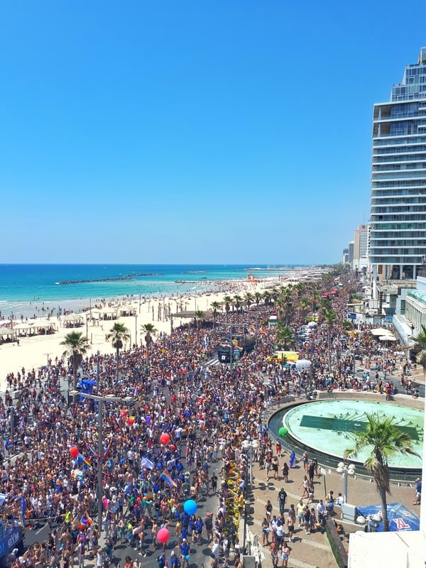 crowded beach