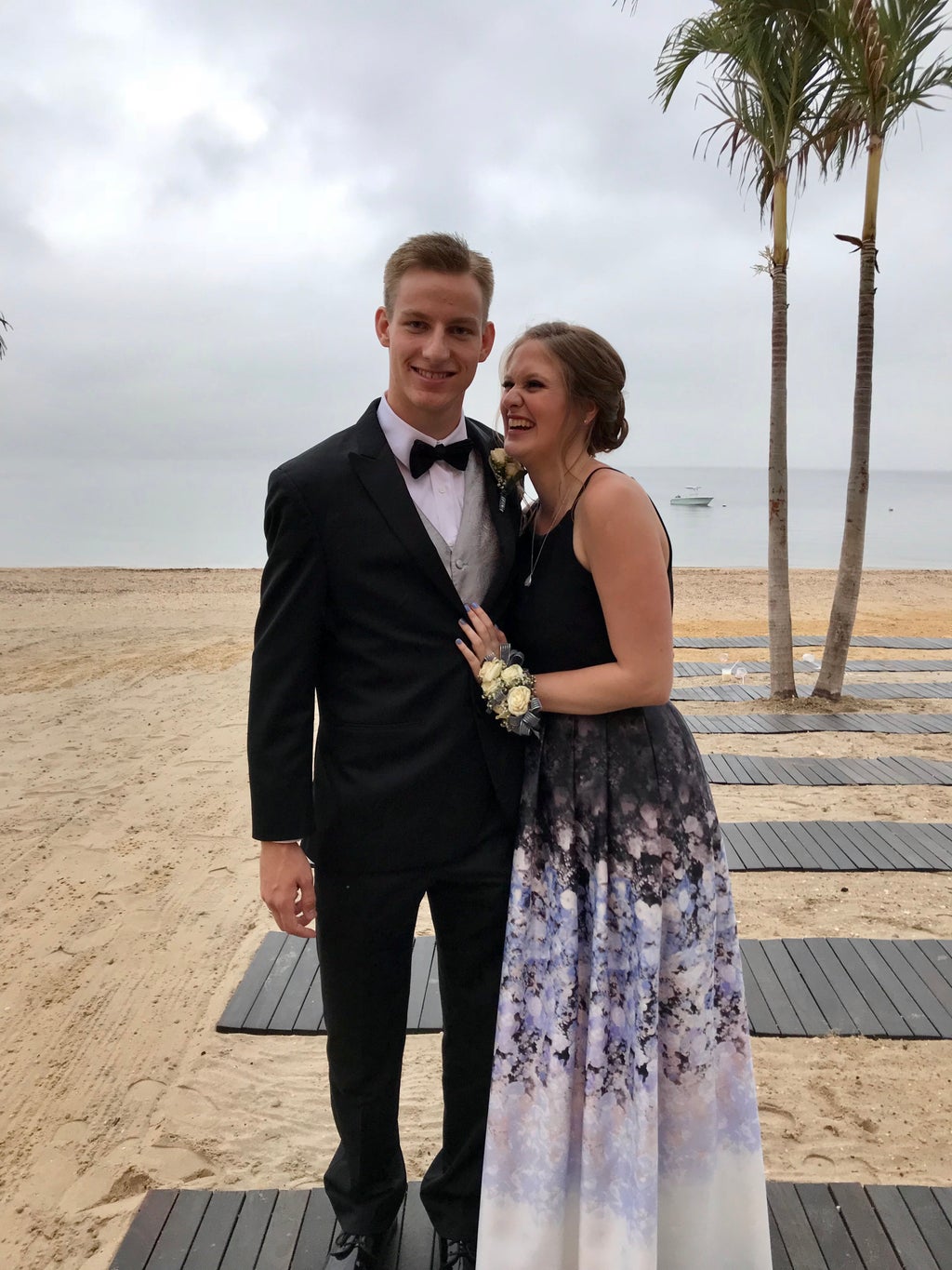 My boyfriend and I at his senior prom