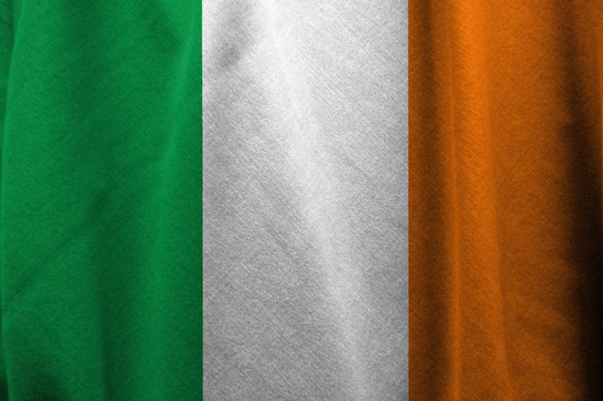 the Irish flag