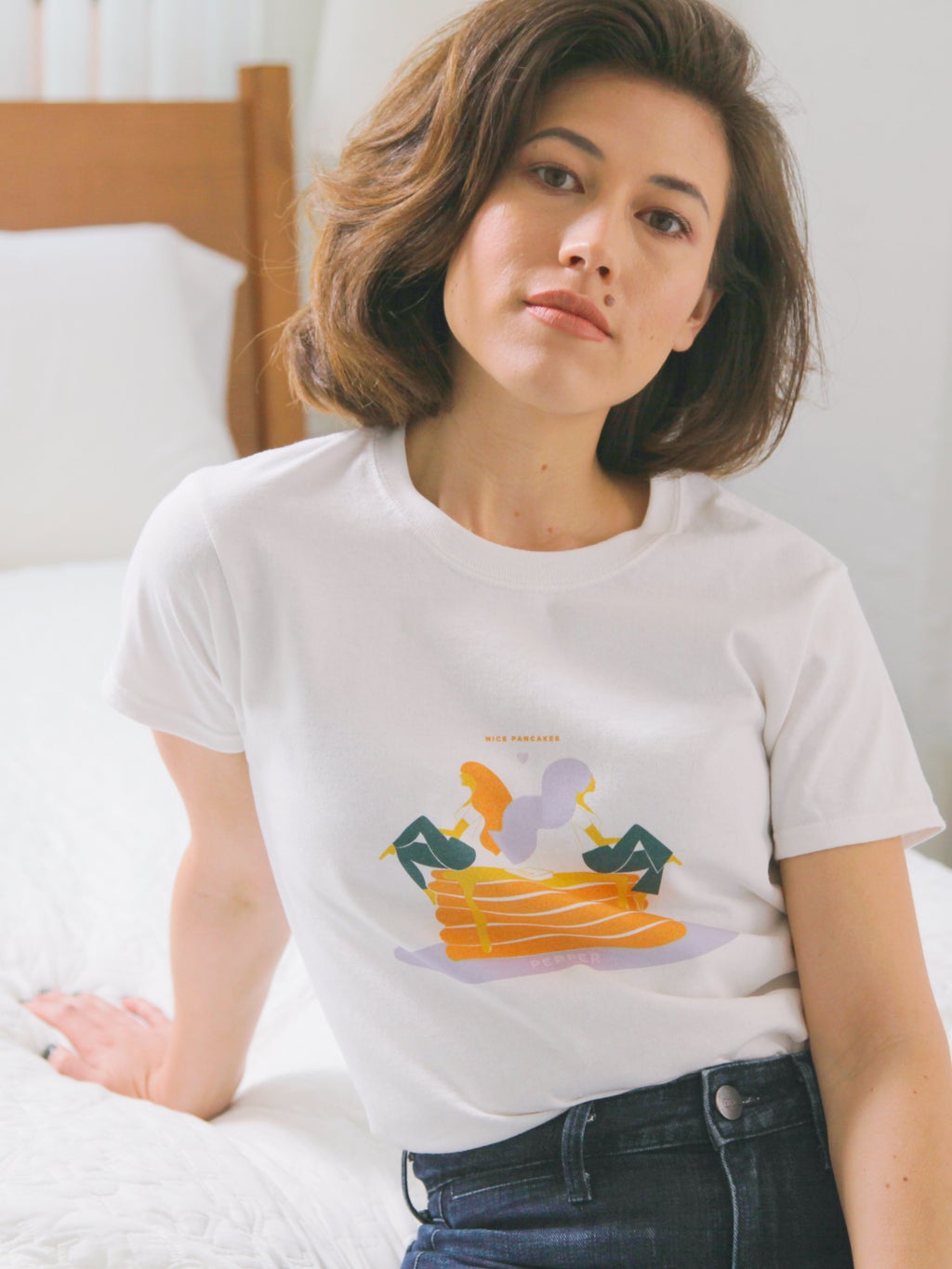LIMITED EDITION NICE PANCAKES COTTON T-SHIRT