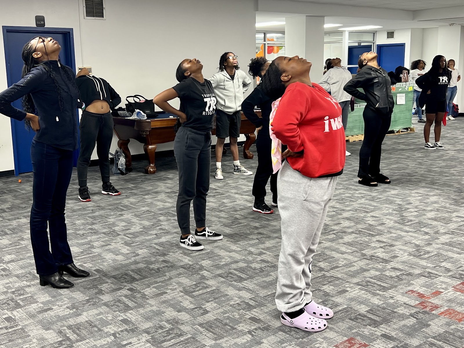 Festival attendees are led in Tai Chi by Howard University’s Chinese Culture Club.