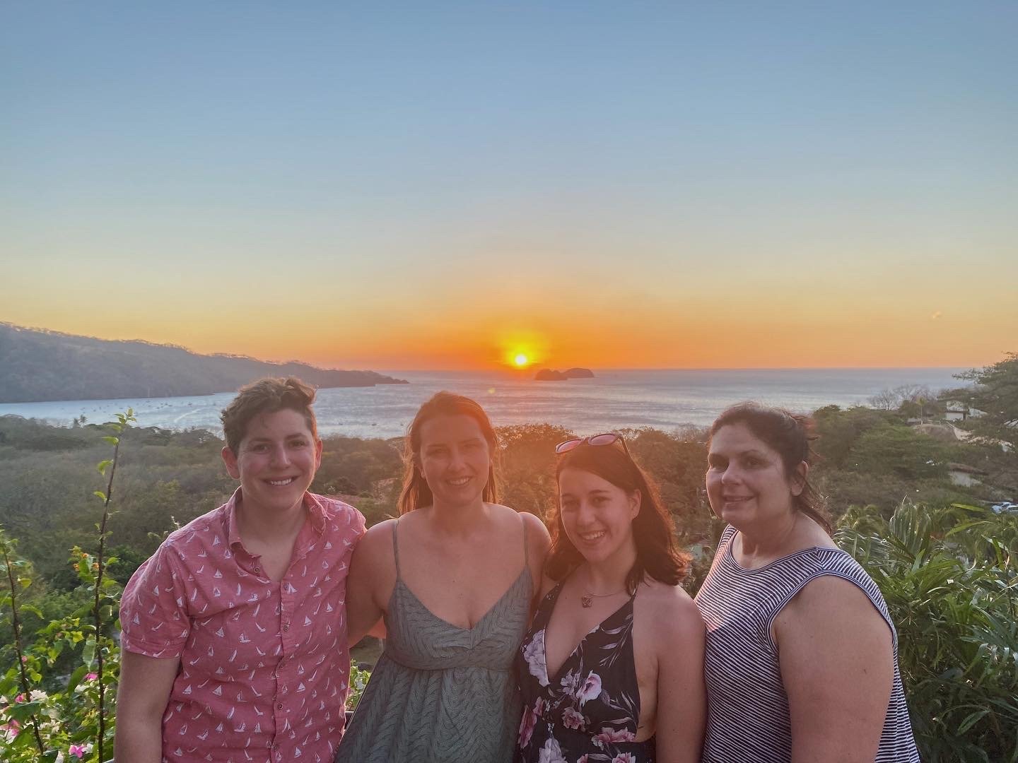 4 women in a sunset