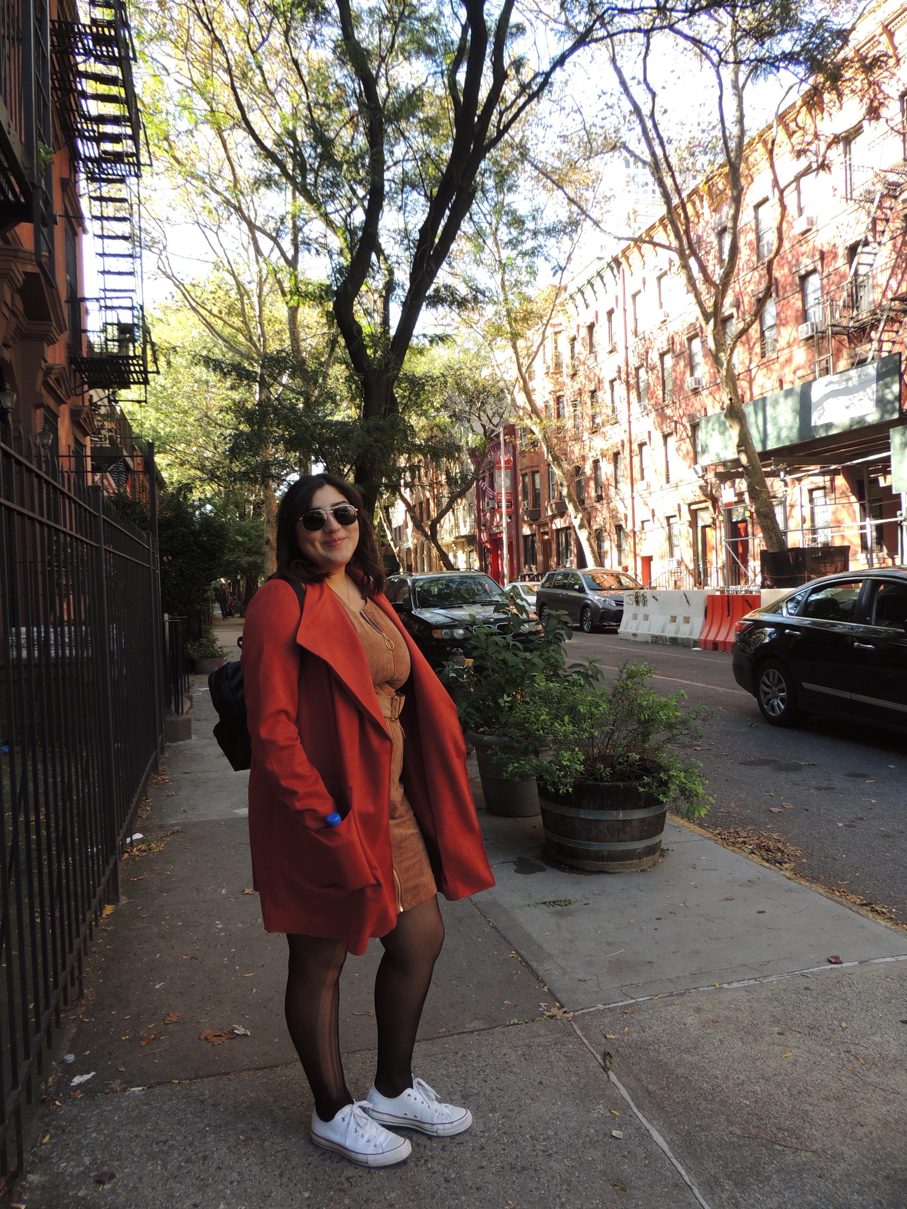 Woman on the street of New York City