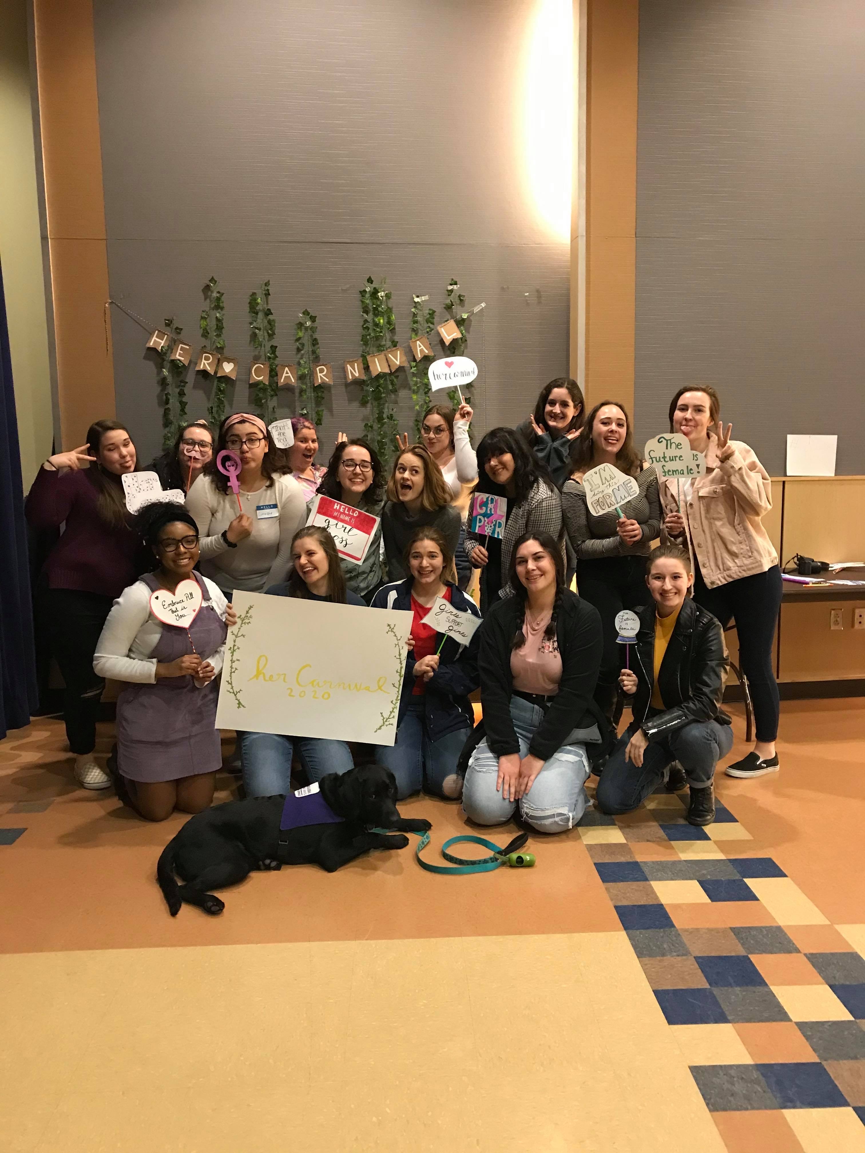 Her Campus girls at event