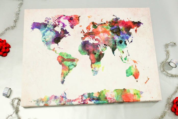 Urban Watercolor World Map Canvas Print by Michael Tompsettjpg?width=698&height=466&fit=crop&auto=webp