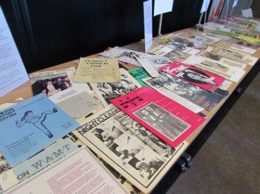 leaflets and posters from women\'s liberation exhibit