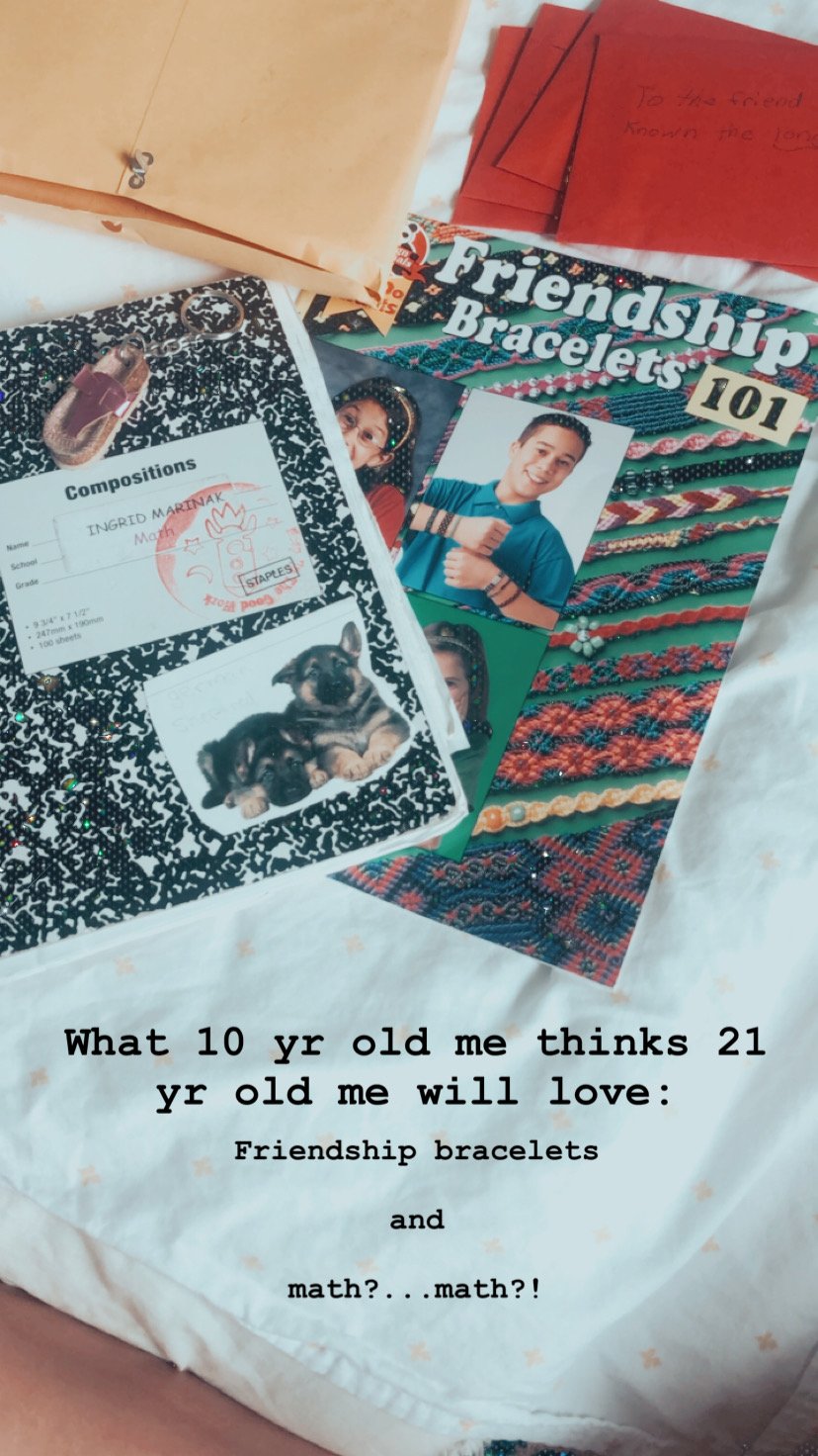 Time capsule bracelets/math