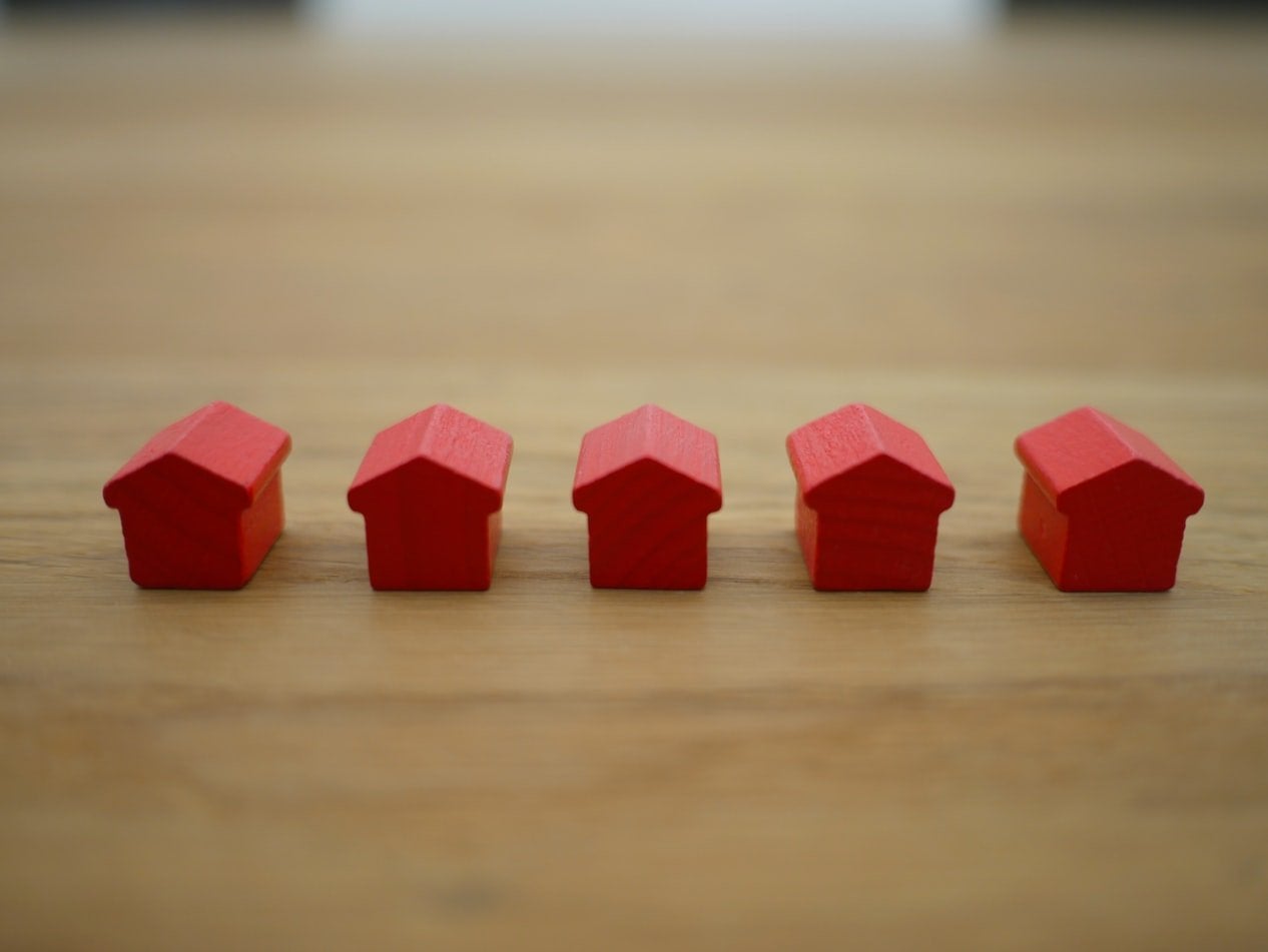 red houses