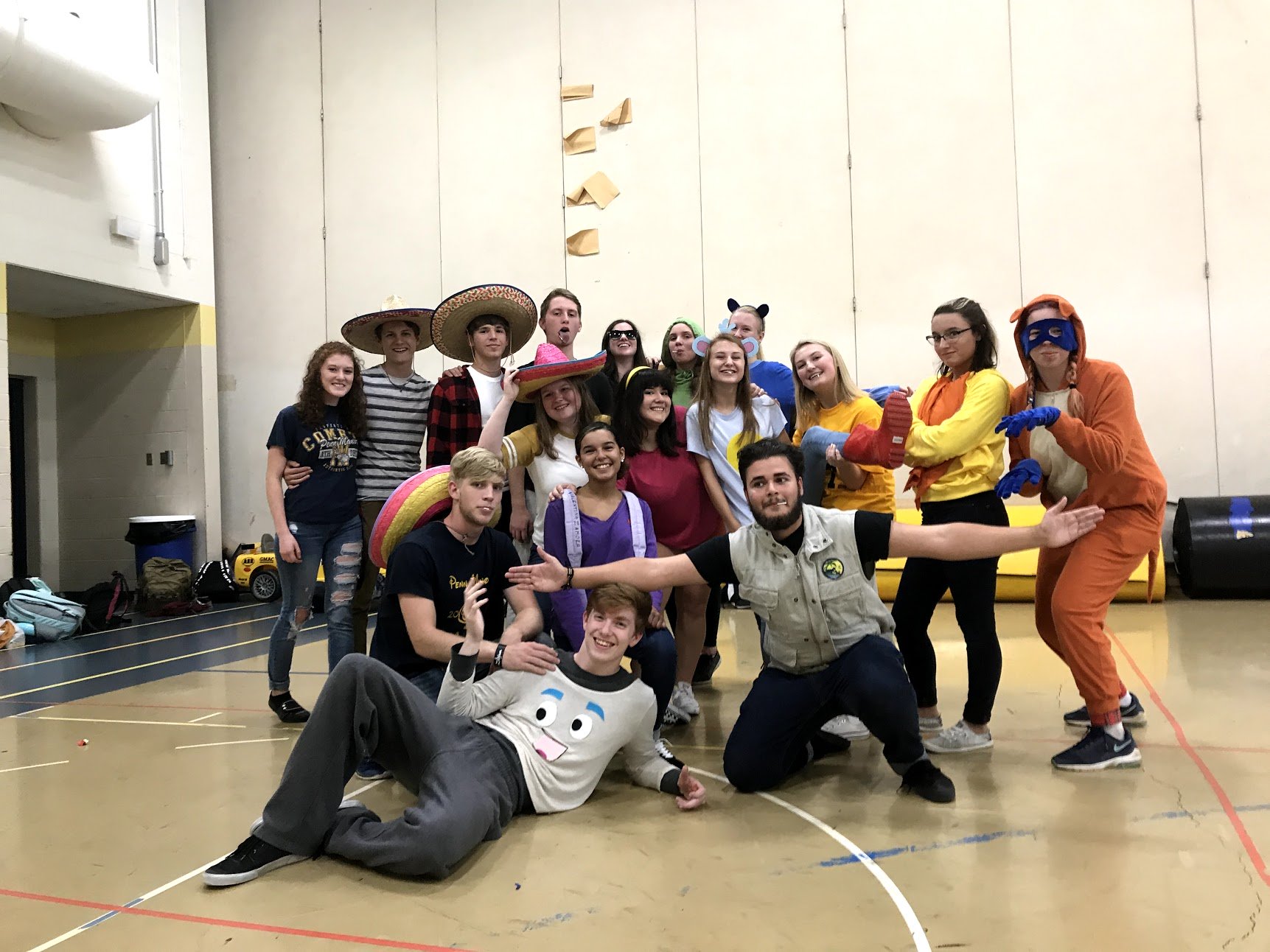 Group of friends as Dora the Explorer Character