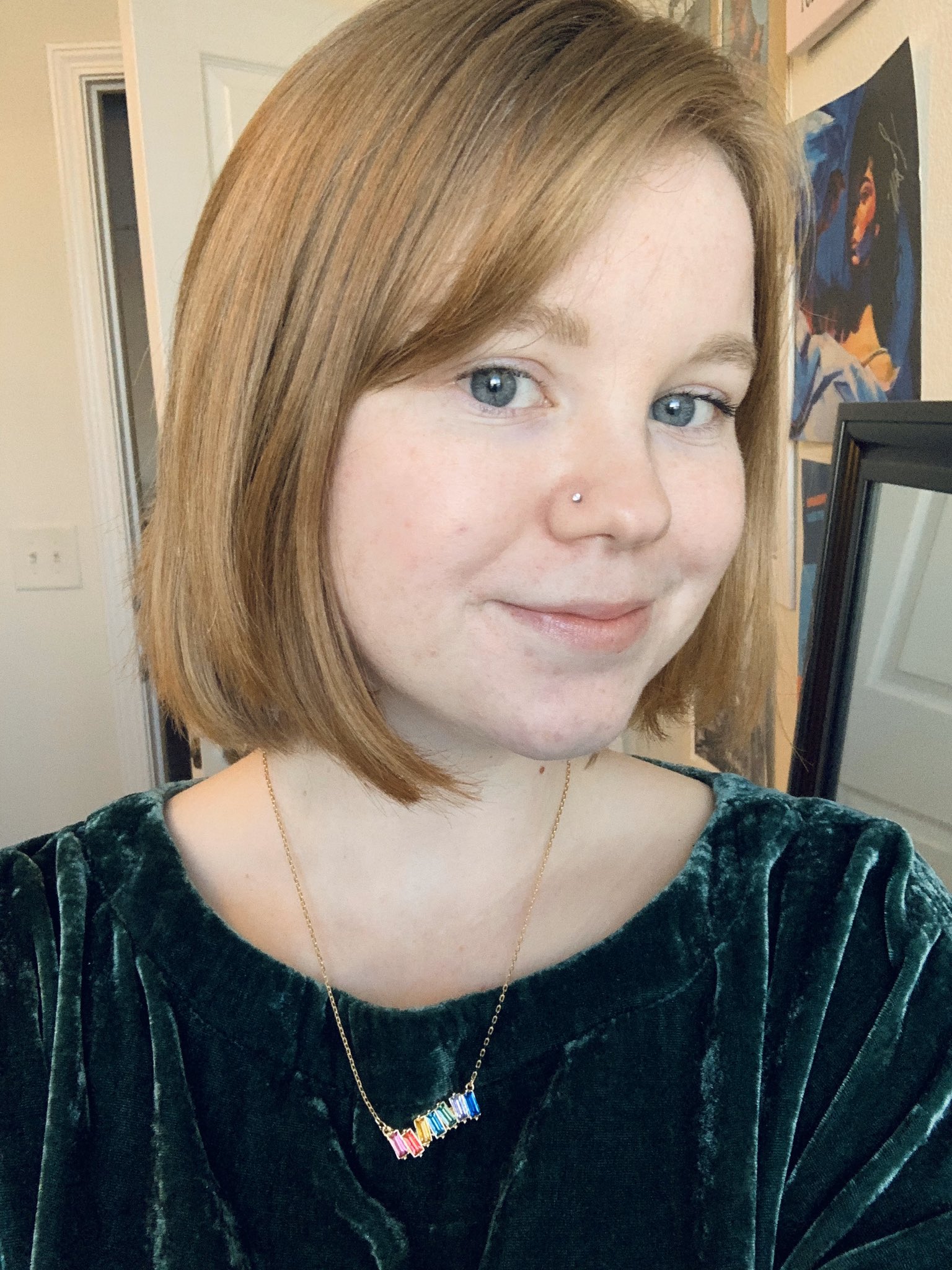 photo of my nose piercing