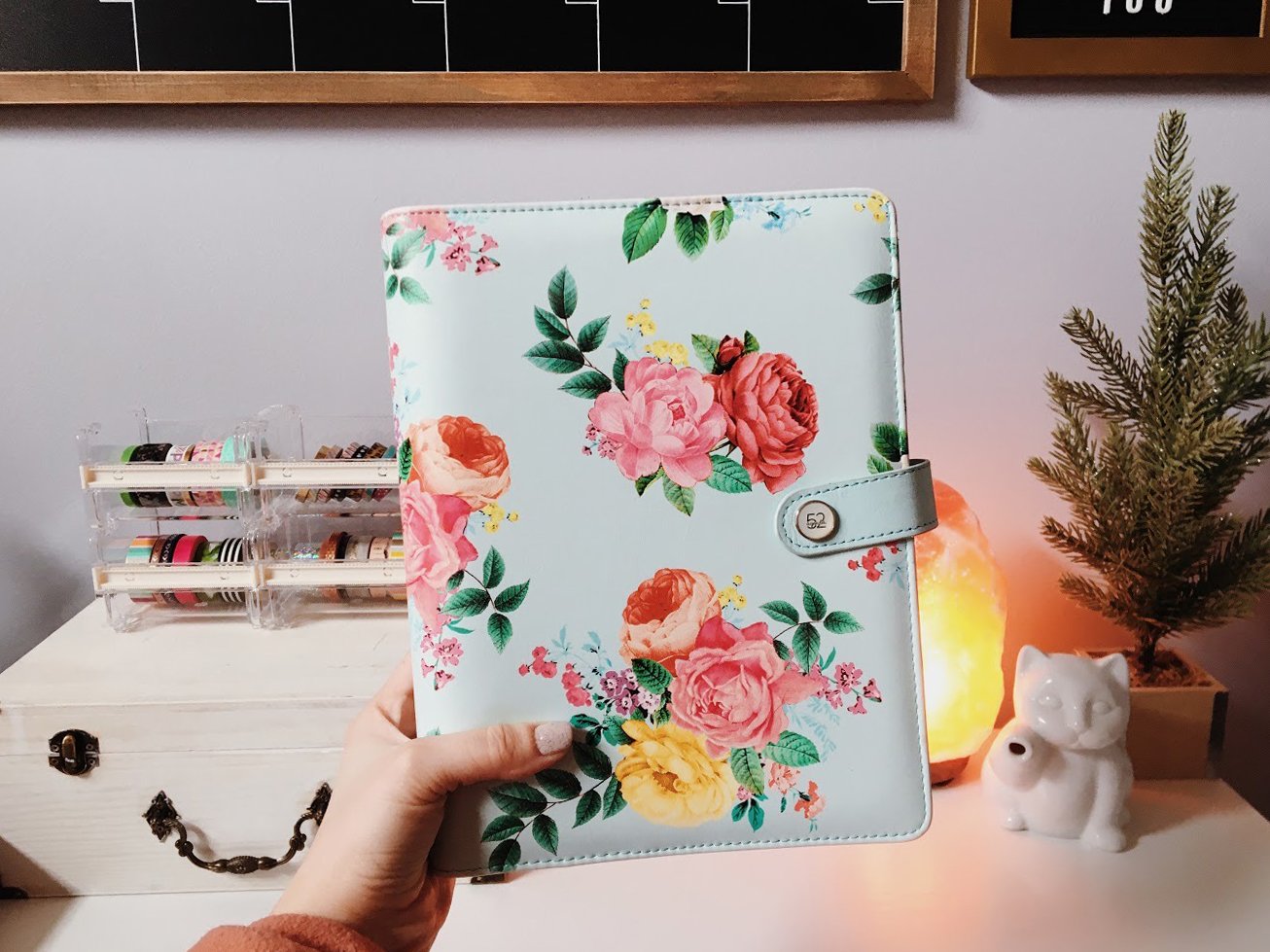 Bullet journal supplies and spreads