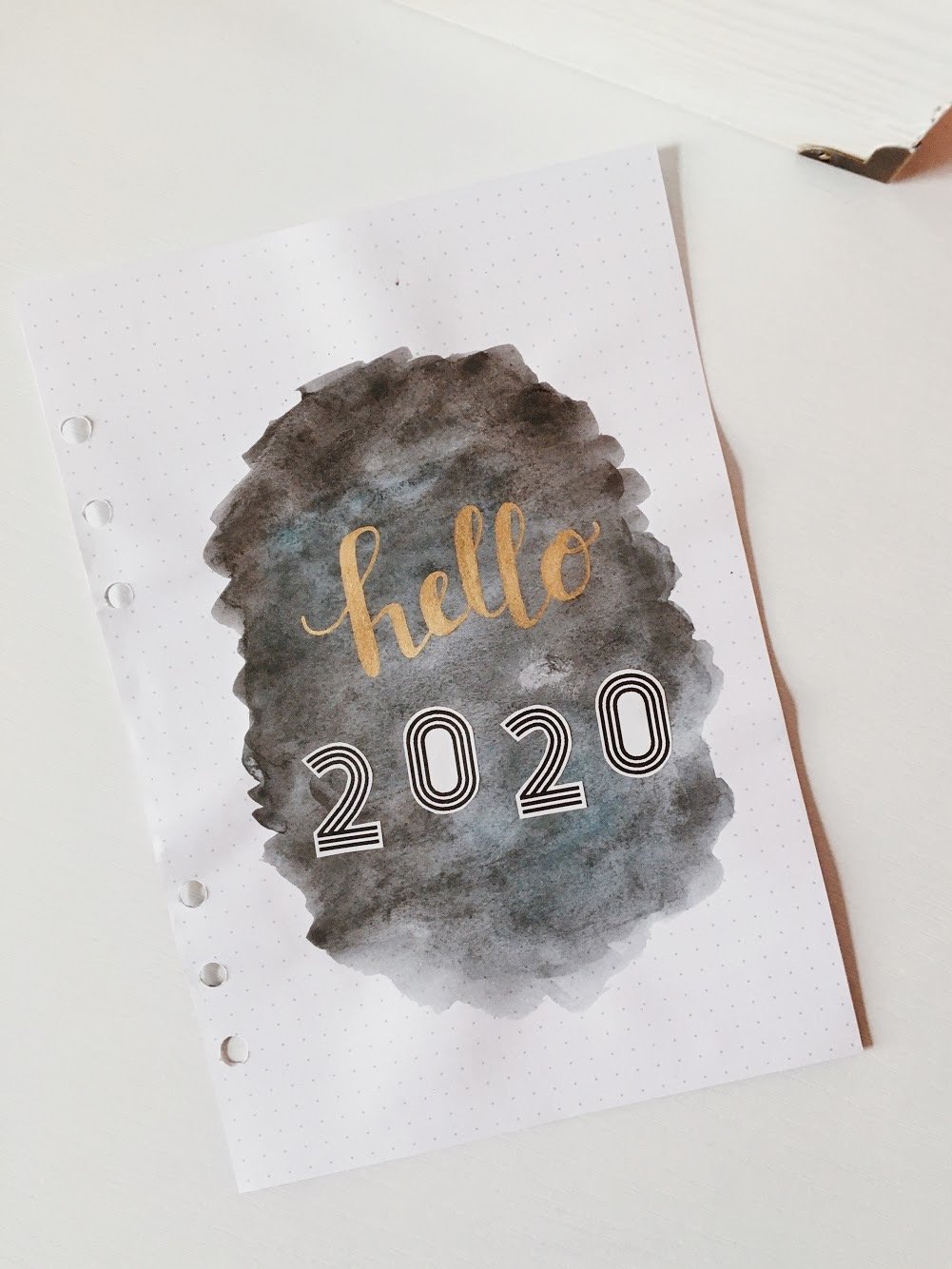 Bullet journal supplies and spreads