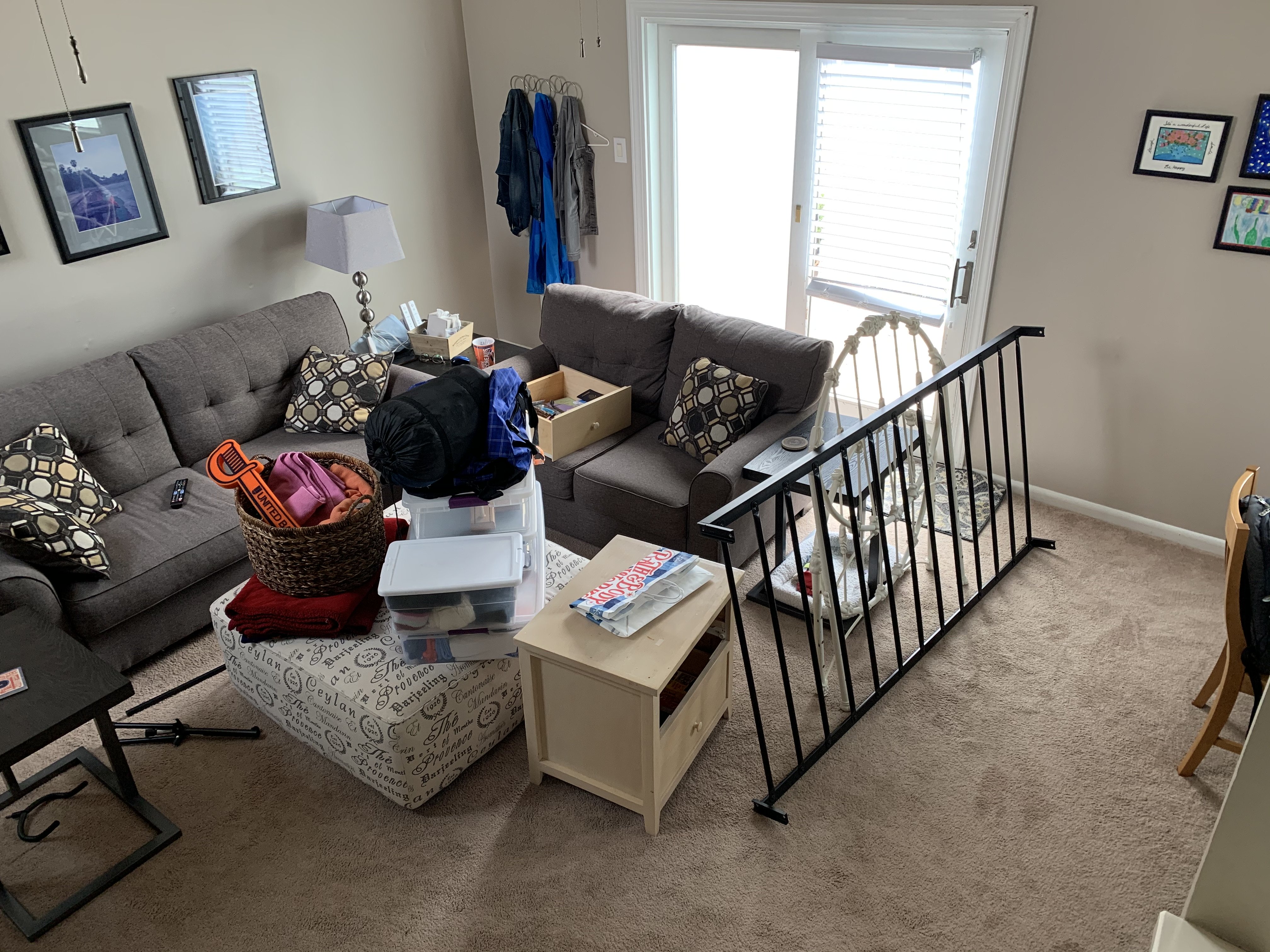 living room with furniture