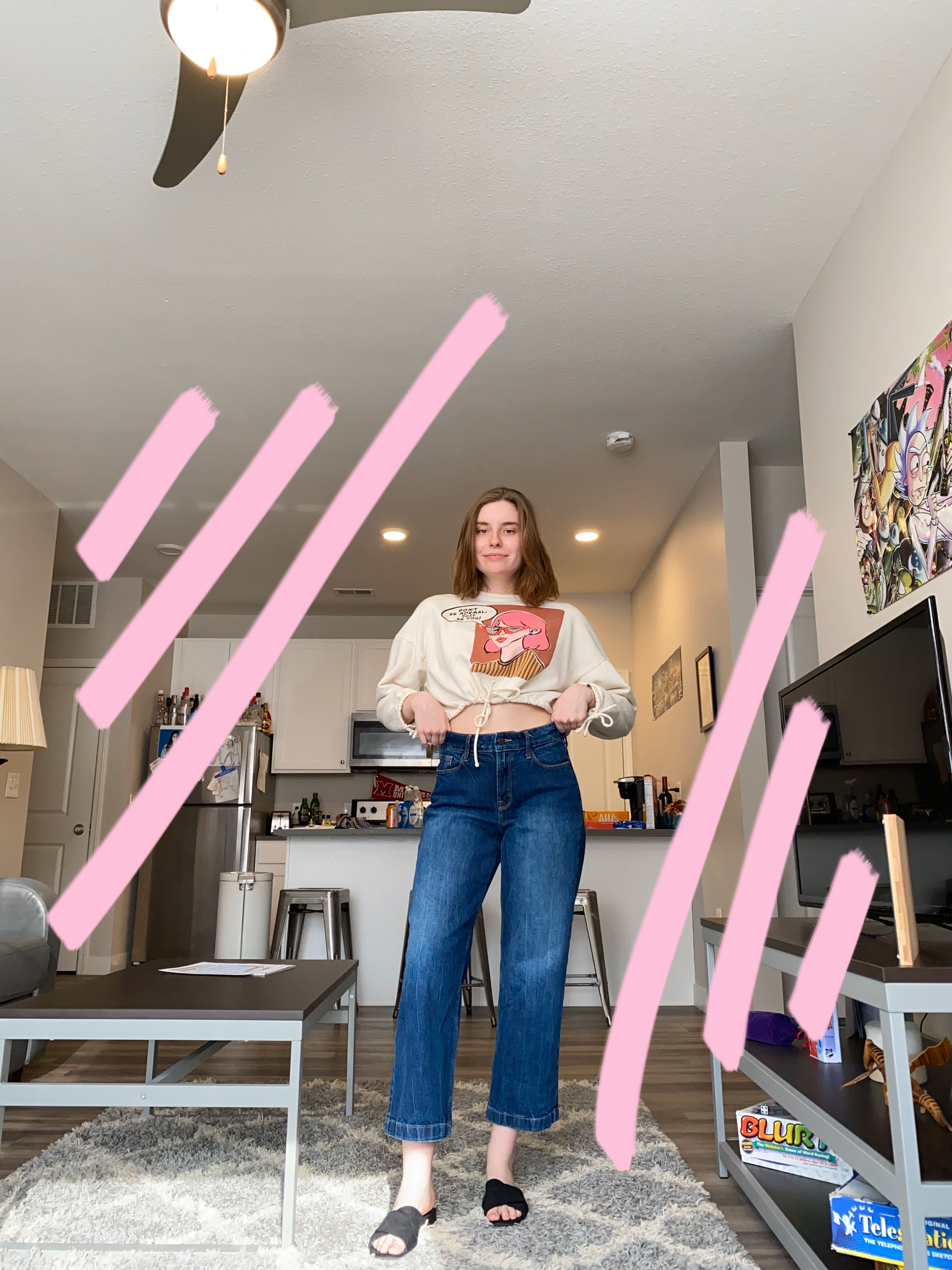 Sydney Richardson styling thrifted clothing items