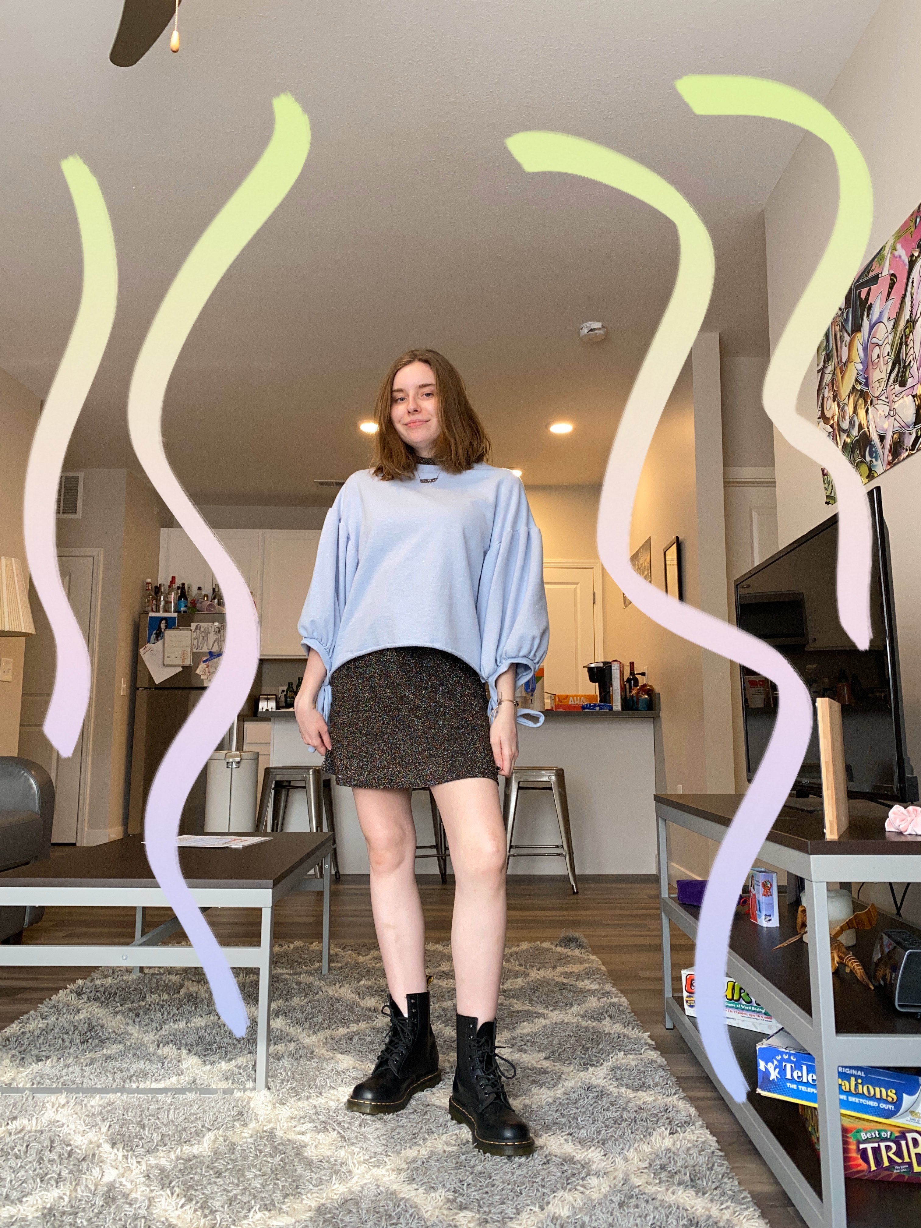 Sydney Richardson styling thrifted clothing items