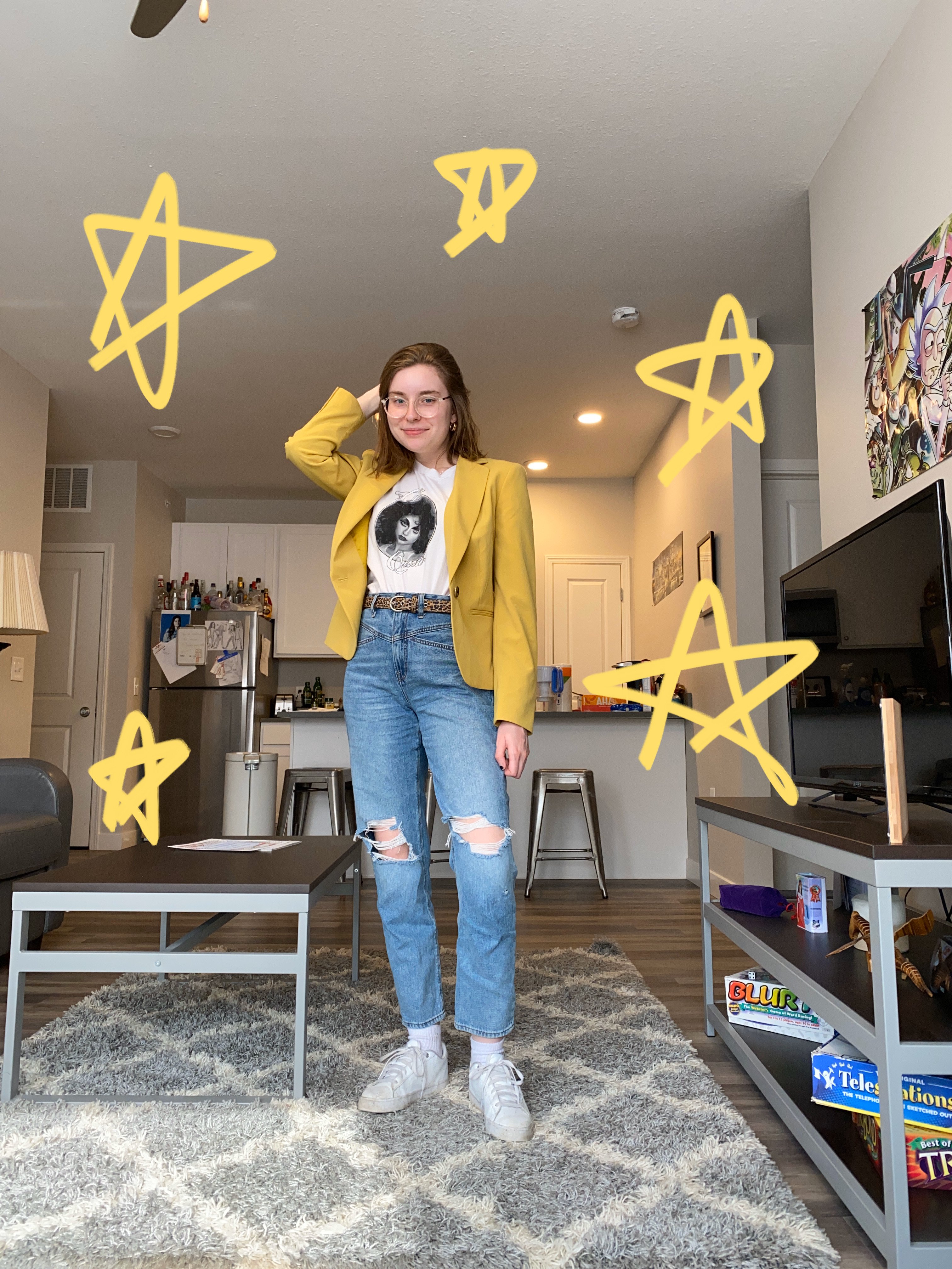 Sydney Richardson styling thrifted clothing items