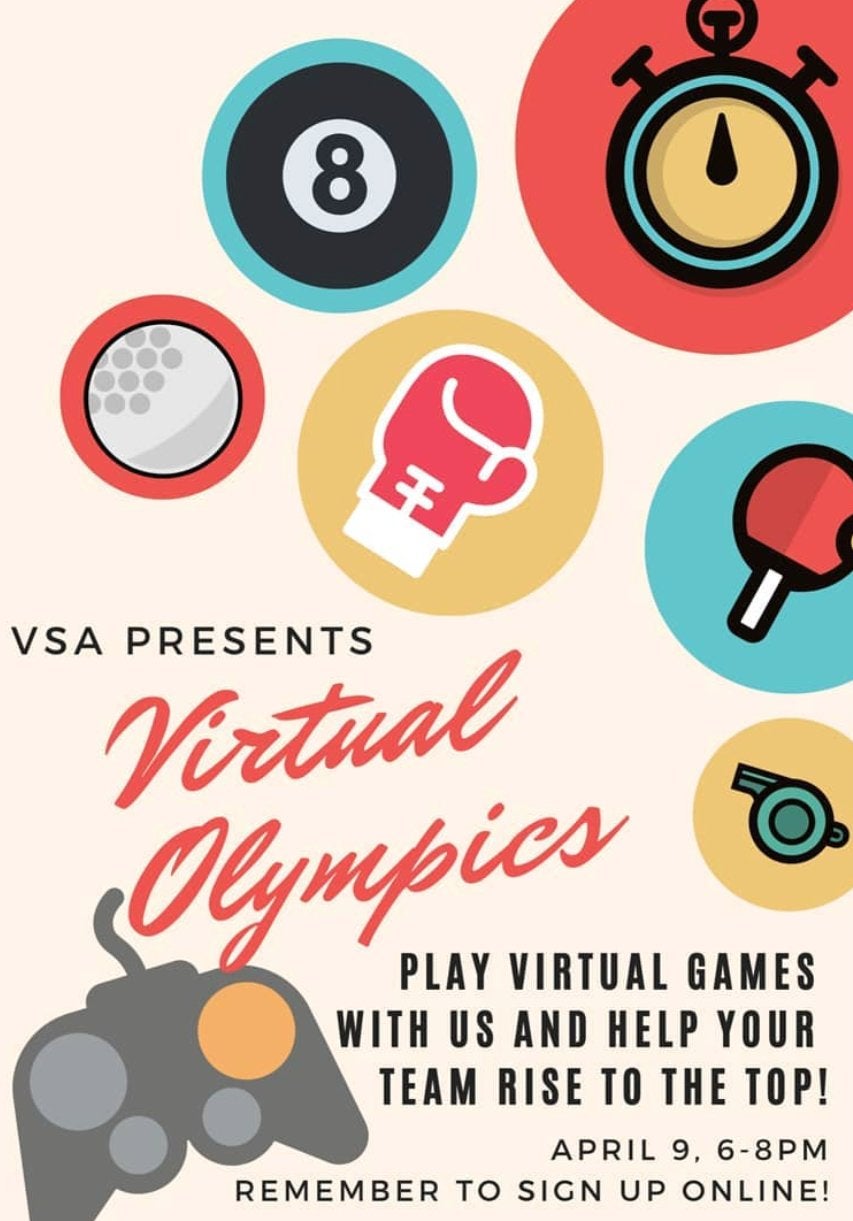 VSA virtual olympics flyer