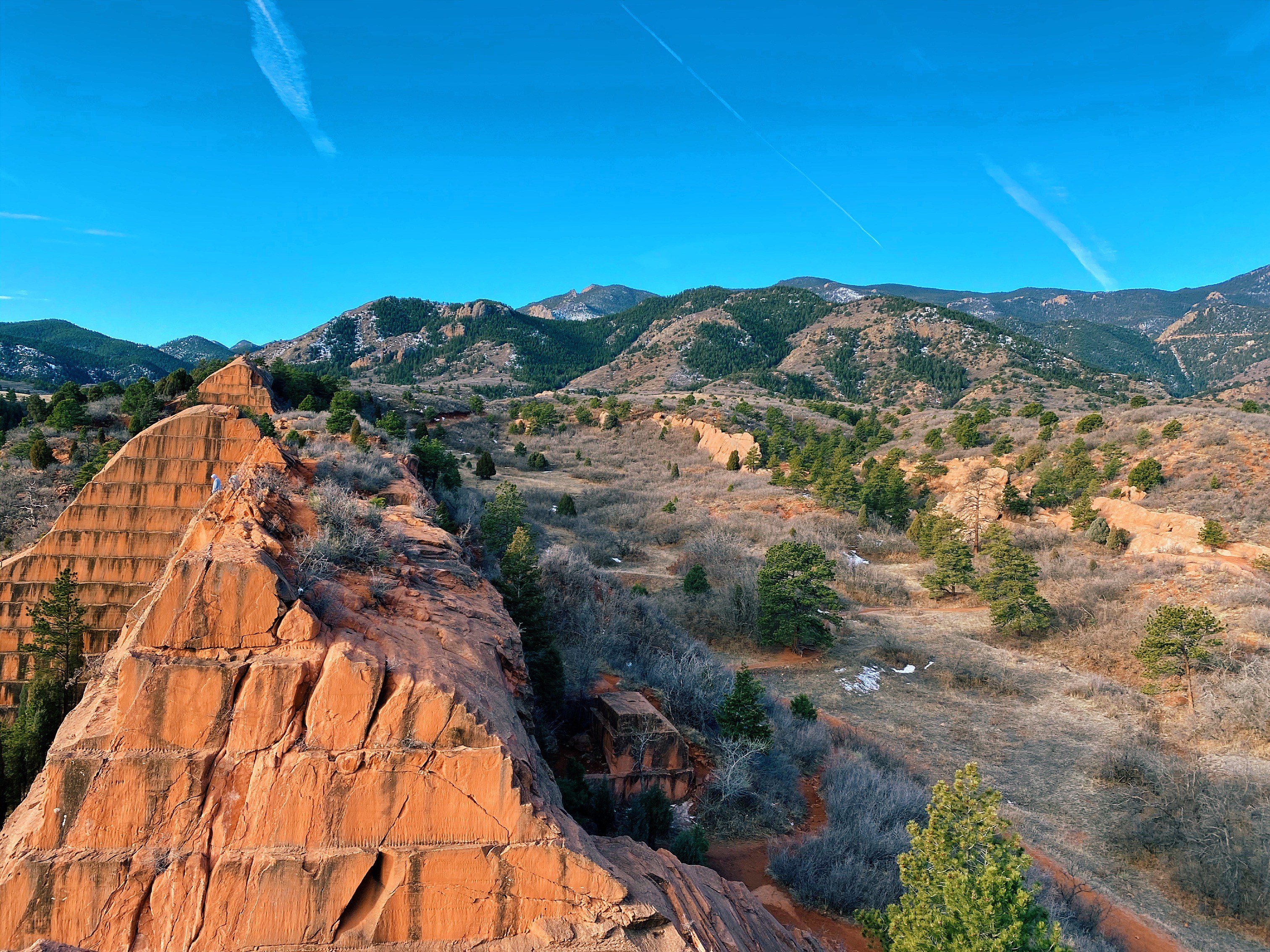Blue skies in colorado springs